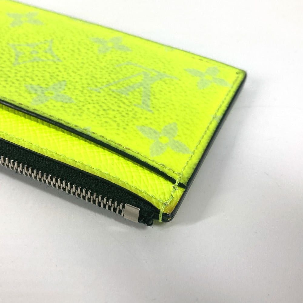 Louis Vuitton Louis Vuitton M30950 Tigers Llama Coin Card Holder Case For A Season Ticket Wallet Fragment Purse Taiga Leather Unisex Yellow Size ONE SIZE - 5 Thumbnail