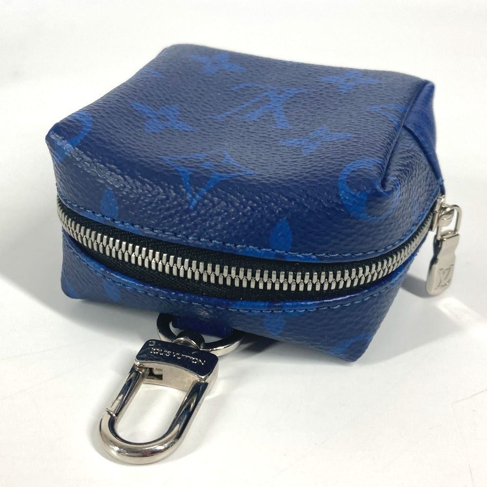 Louis Vuitton Louis Vuitton M69309 Tigers Llama Porte-Crée Pouch Bag Charm Keychain Taiga Leather Unisex Blue Size ONE SIZE - 10 Thumbnail