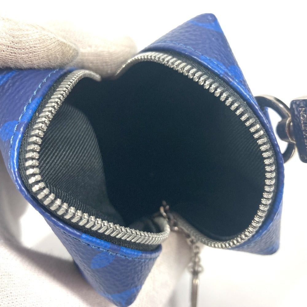 Louis Vuitton Louis Vuitton M69309 Tigers Llama Porte-Crée Pouch Bag Charm Keychain Taiga Leather Unisex Blue Size ONE SIZE - 12 Thumbnail