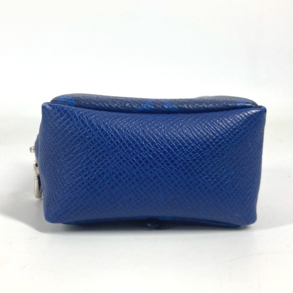 Louis Vuitton Louis Vuitton M69309 Tigers Llama Porte-Crée Pouch Bag Charm Keychain Taiga Leather Unisex Blue Size ONE SIZE - 5 Thumbnail
