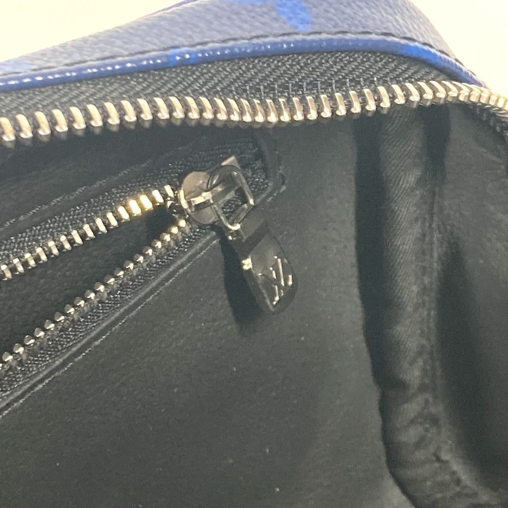 Louis Vuitton Louis Vuitton M30849 Tigers Llama Dopp Kit Pouch Handbag Clutch Bag Zippered Carrying Case Taiga Leather Unisex Blue Size ONE SIZE - 13 Thumbnail