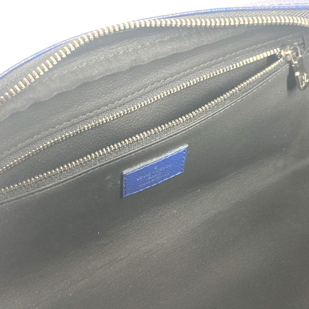 Louis Vuitton Louis Vuitton M30849 Tigers Llama Dopp Kit Pouch Handbag Clutch Bag Zippered Carrying Case Taiga Leather Unisex Blue Size ONE SIZE - 11 Thumbnail