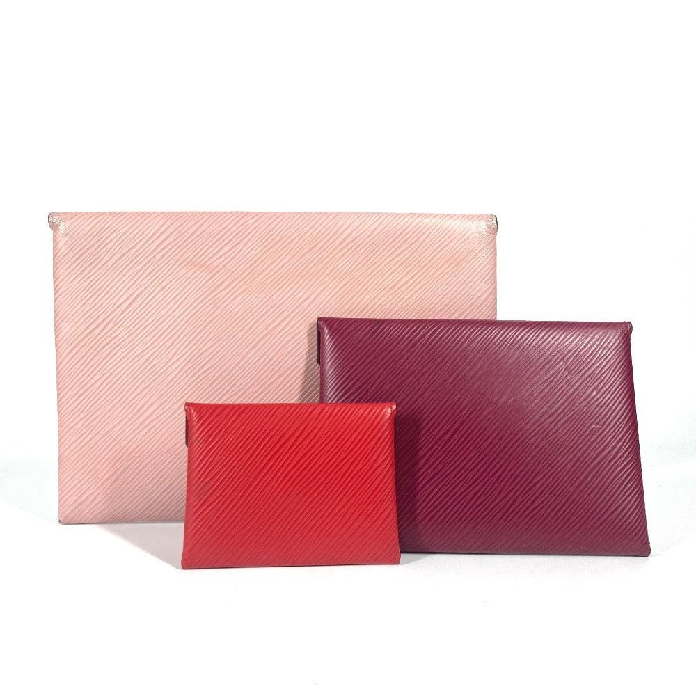 Louis Vuitton Louis Vuitton M62457 Epi Pochette Kirigami Three-Piece Set Pouch Coin Purse Card Case Clutch Bag Leather Women Pink Size ONE SIZE - 2 Thumbnail