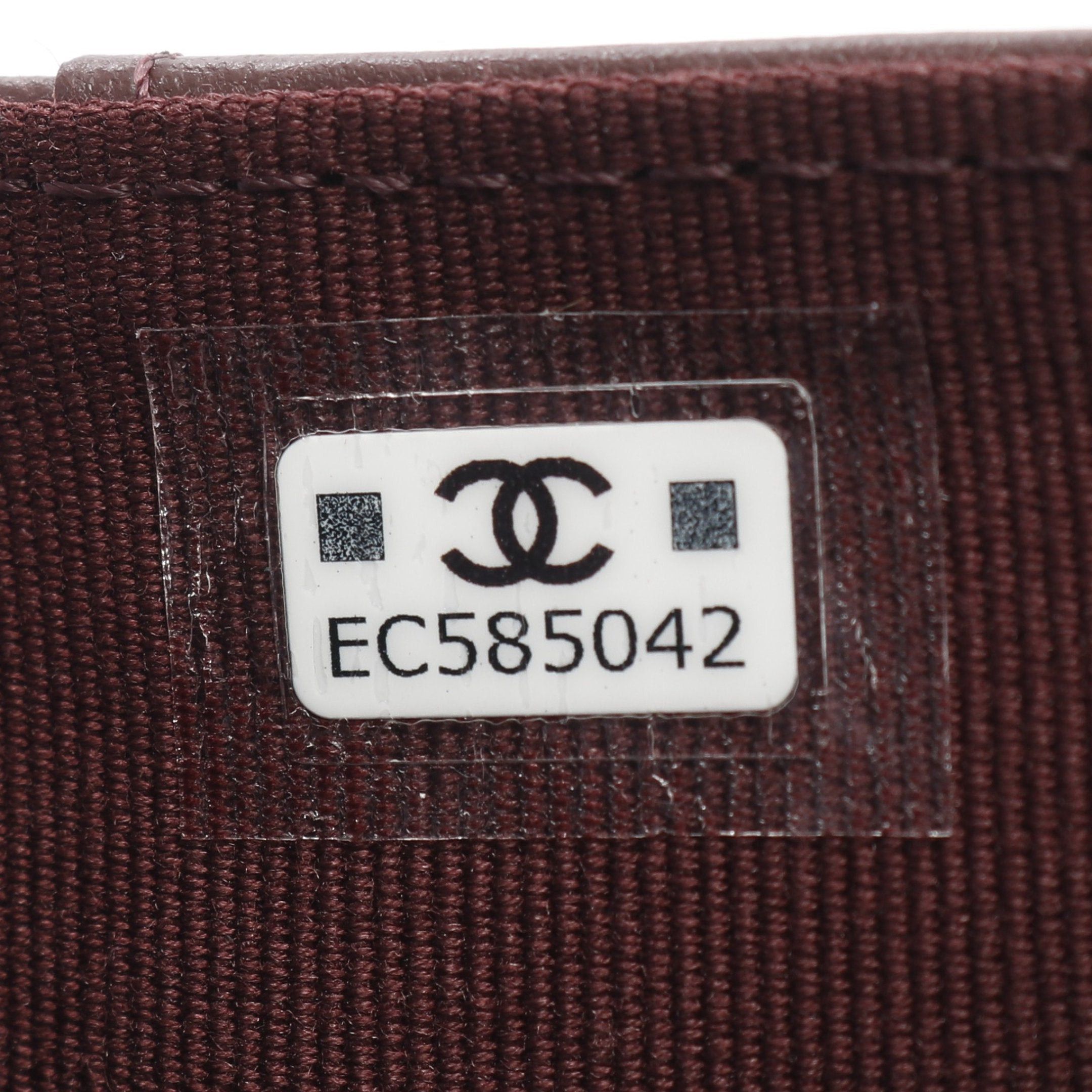 Chanel Chanel Classic Small Flap Wallet Matelasse Trifold Compact Caviar Skin Black Gold Hardware Size ONE SIZE - 5 Thumbnail