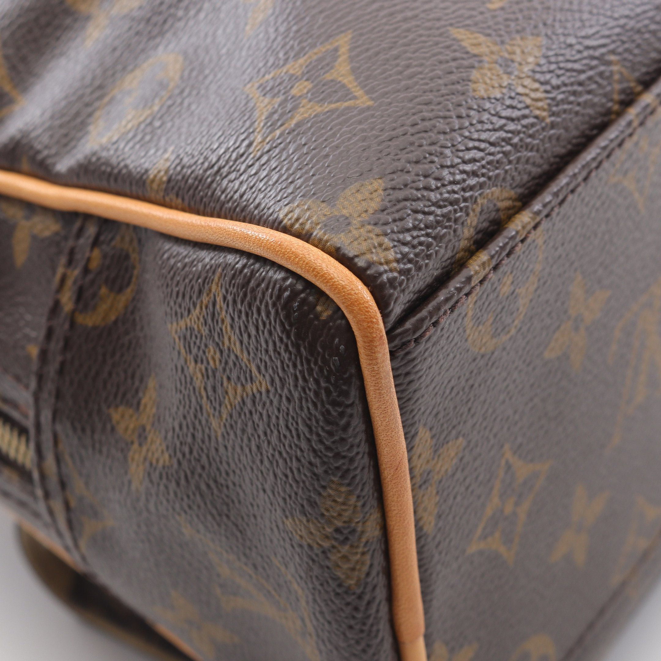 Louis Vuitton Louis Vuitton Manhattan Pm Monogram Handbag Leather Brown Size ONE SIZE - 9 Thumbnail