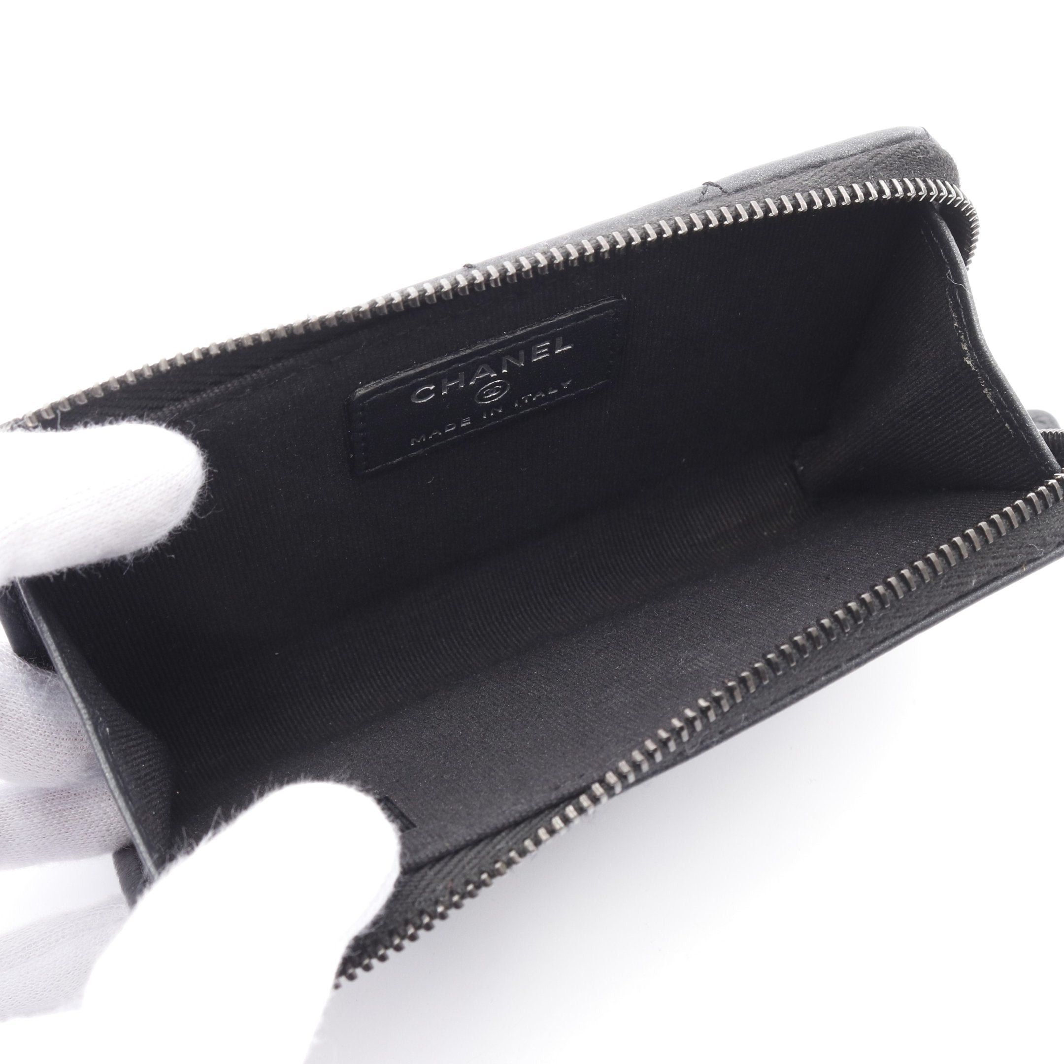 Chanel Chanel Matelasse Card Case Coin Purse Lambskin Black Hardware Size ONE SIZE - 3 Thumbnail