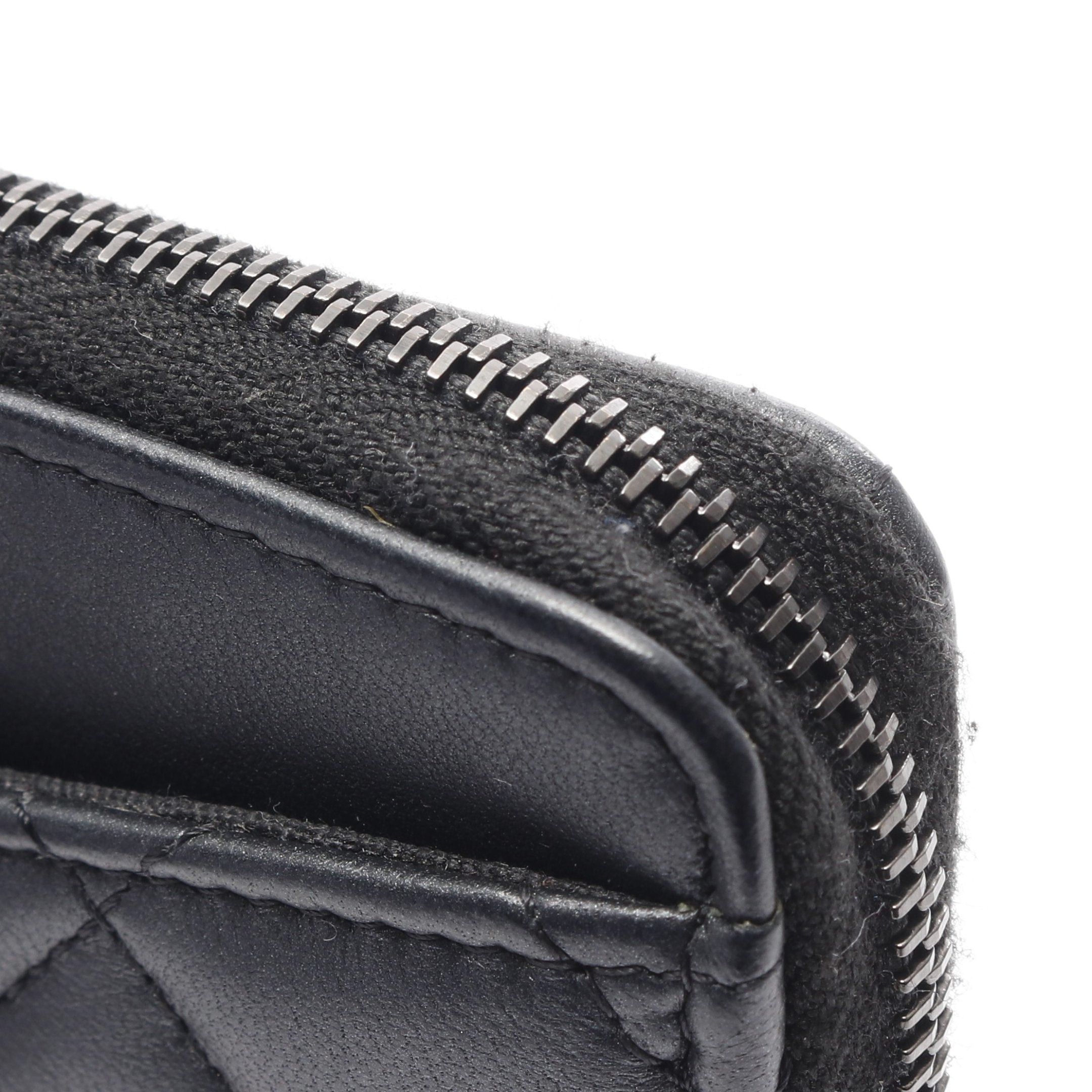 Chanel Chanel Matelasse Card Case Coin Purse Lambskin Black Hardware Size ONE SIZE - 6 Thumbnail