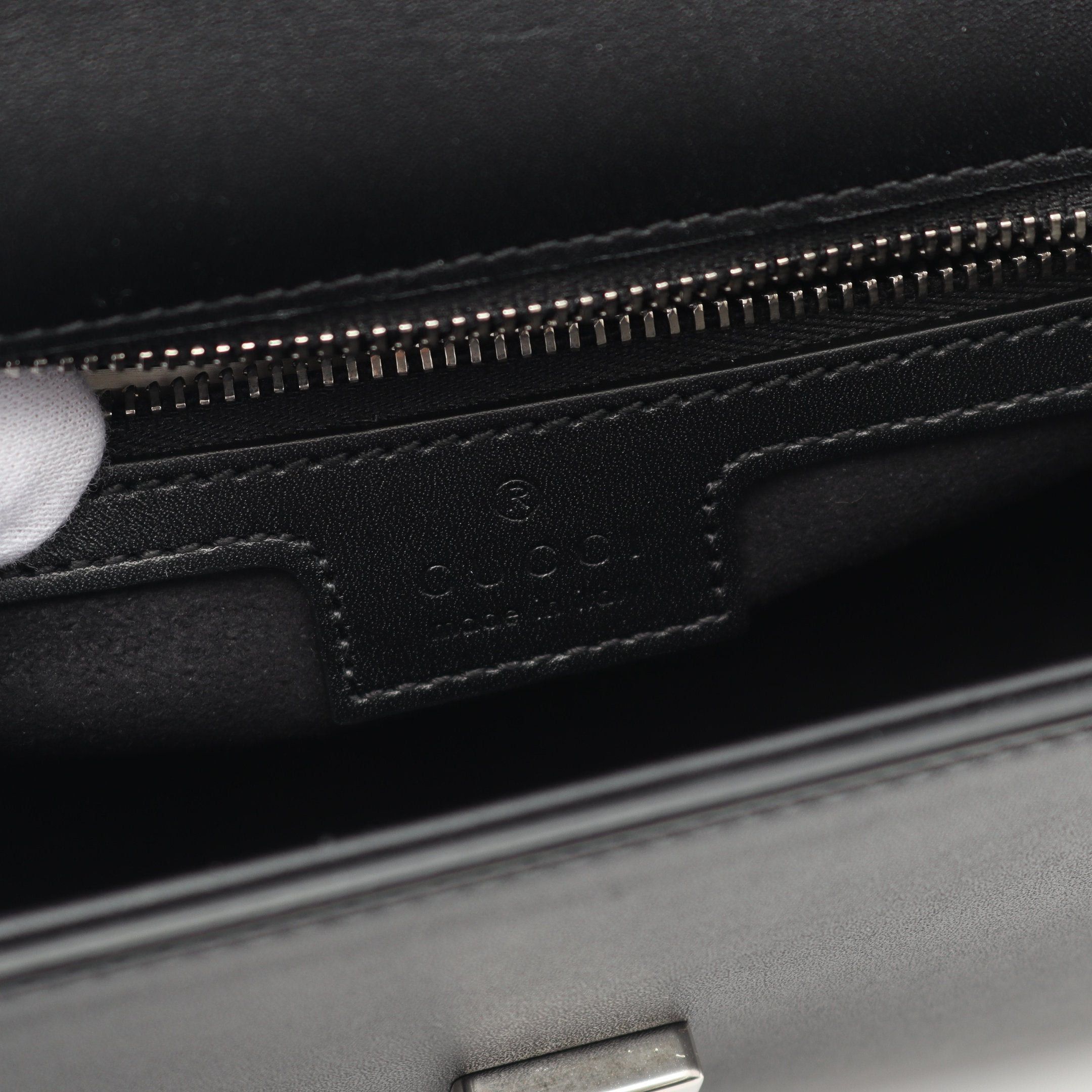 Gucci Gucci Double G Shoulder Bag Leather Black Size ONE SIZE - 4 Thumbnail