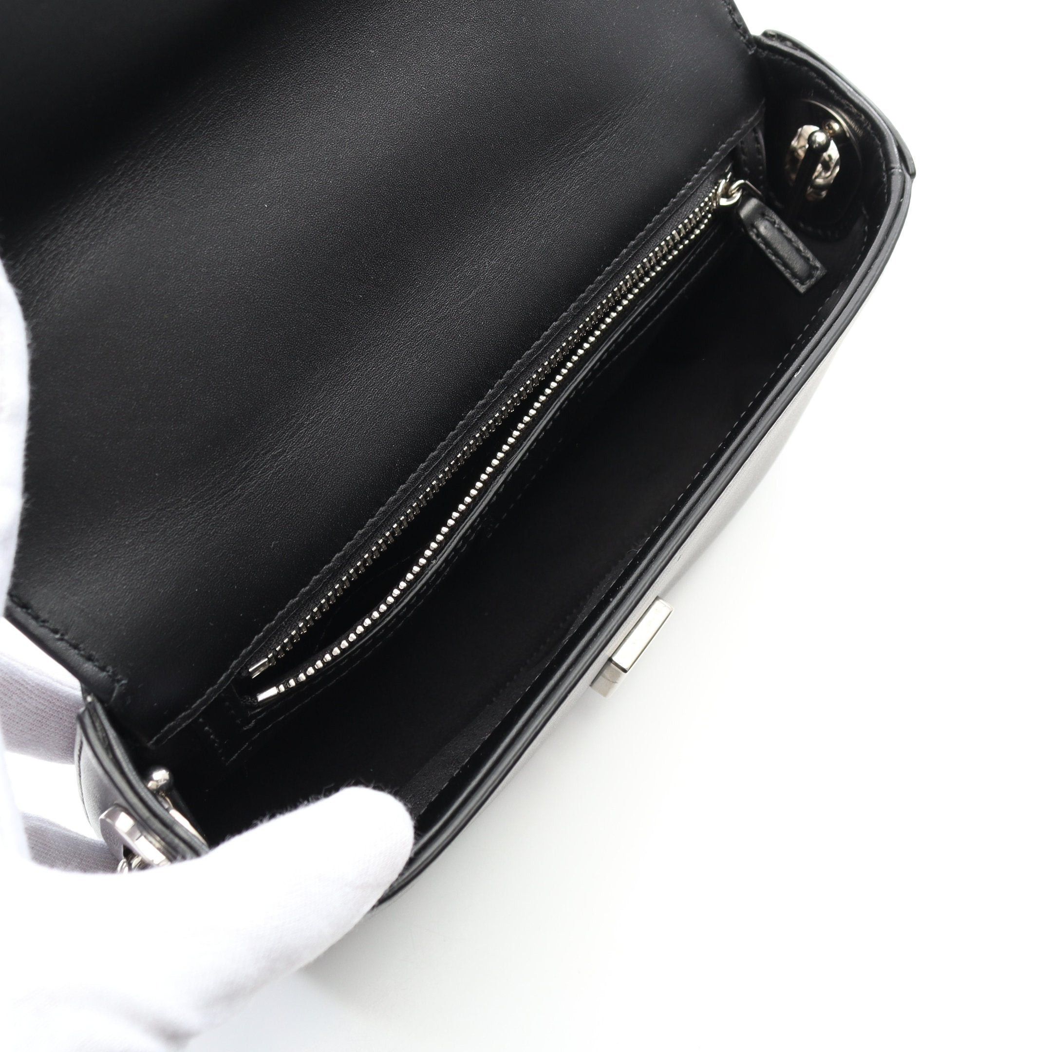 Gucci Gucci Double G Shoulder Bag Leather Black Size ONE SIZE - 3 Thumbnail