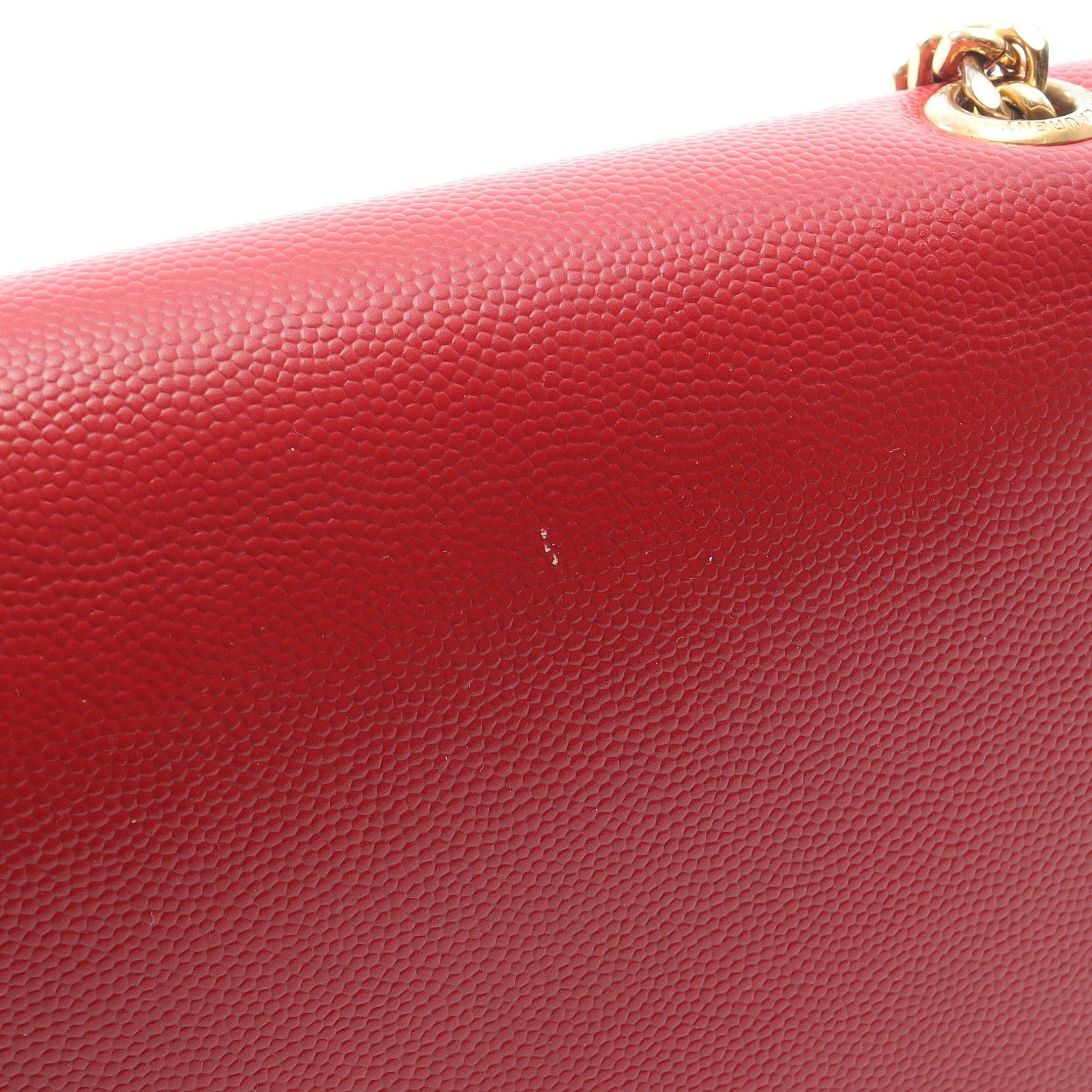 Yves Saint Laurent Yves Saint Laurent Kate Chain Shoulder Bag Leather Red Size ONE SIZE - 6 Thumbnail