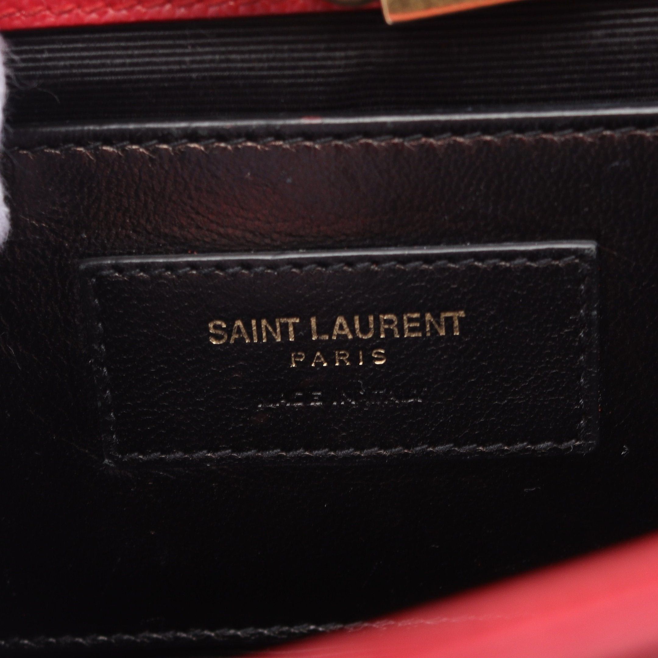 Yves Saint Laurent Yves Saint Laurent Kate Chain Shoulder Bag Leather Red Size ONE SIZE - 4 Thumbnail