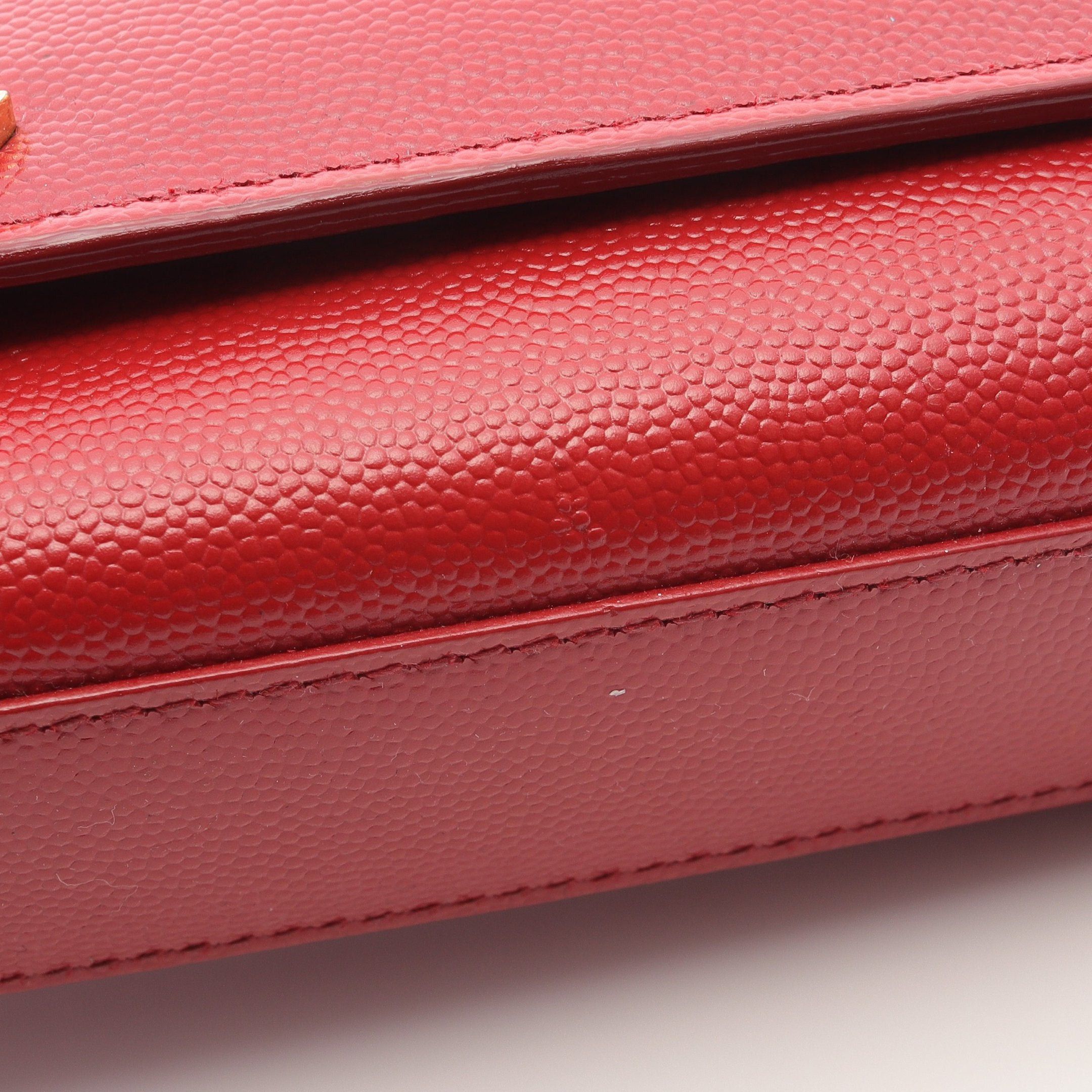 Yves Saint Laurent Yves Saint Laurent Kate Chain Shoulder Bag Leather Red Size ONE SIZE - 11 Thumbnail