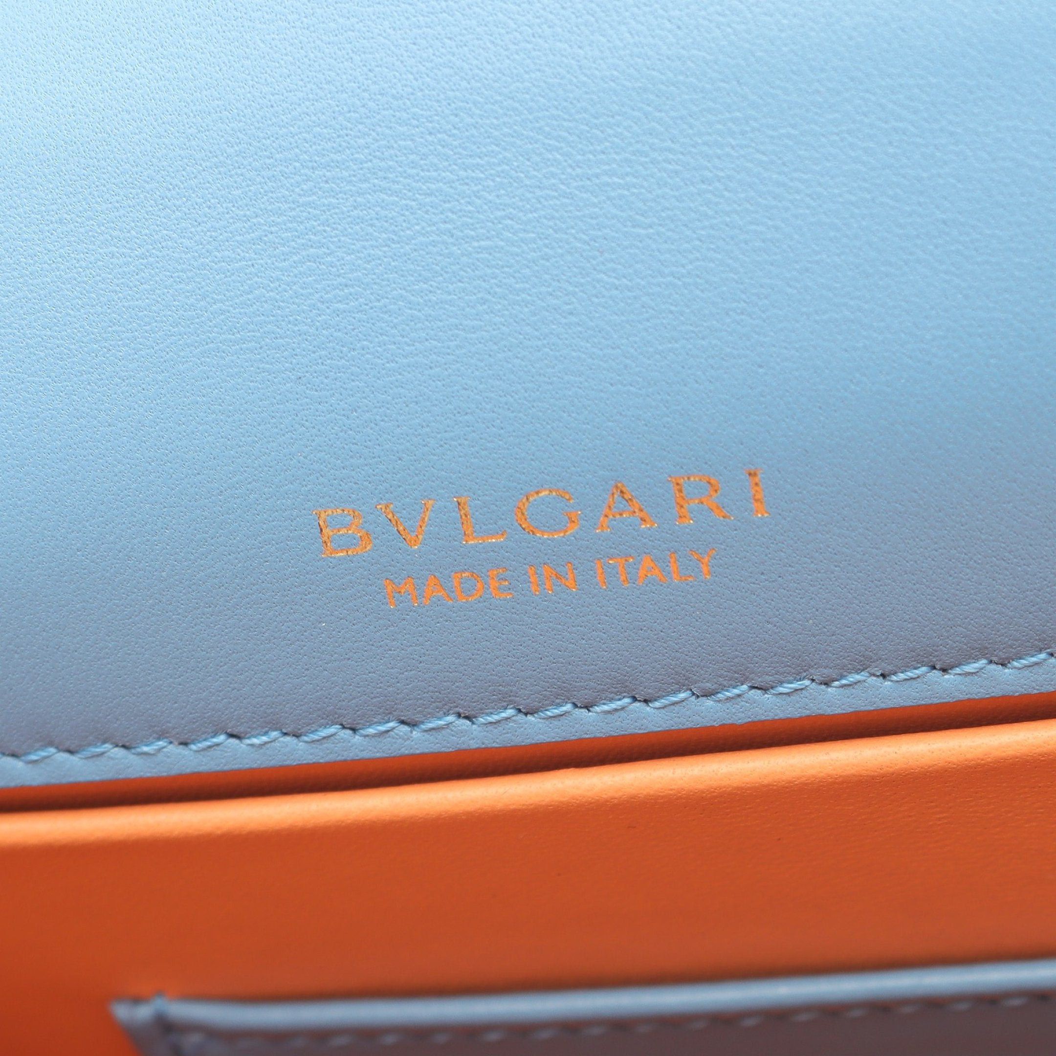 Bvlgari Bvlgari Serpenti Forever Handbag Leather Light Blue Size ONE SIZE - 4 Thumbnail
