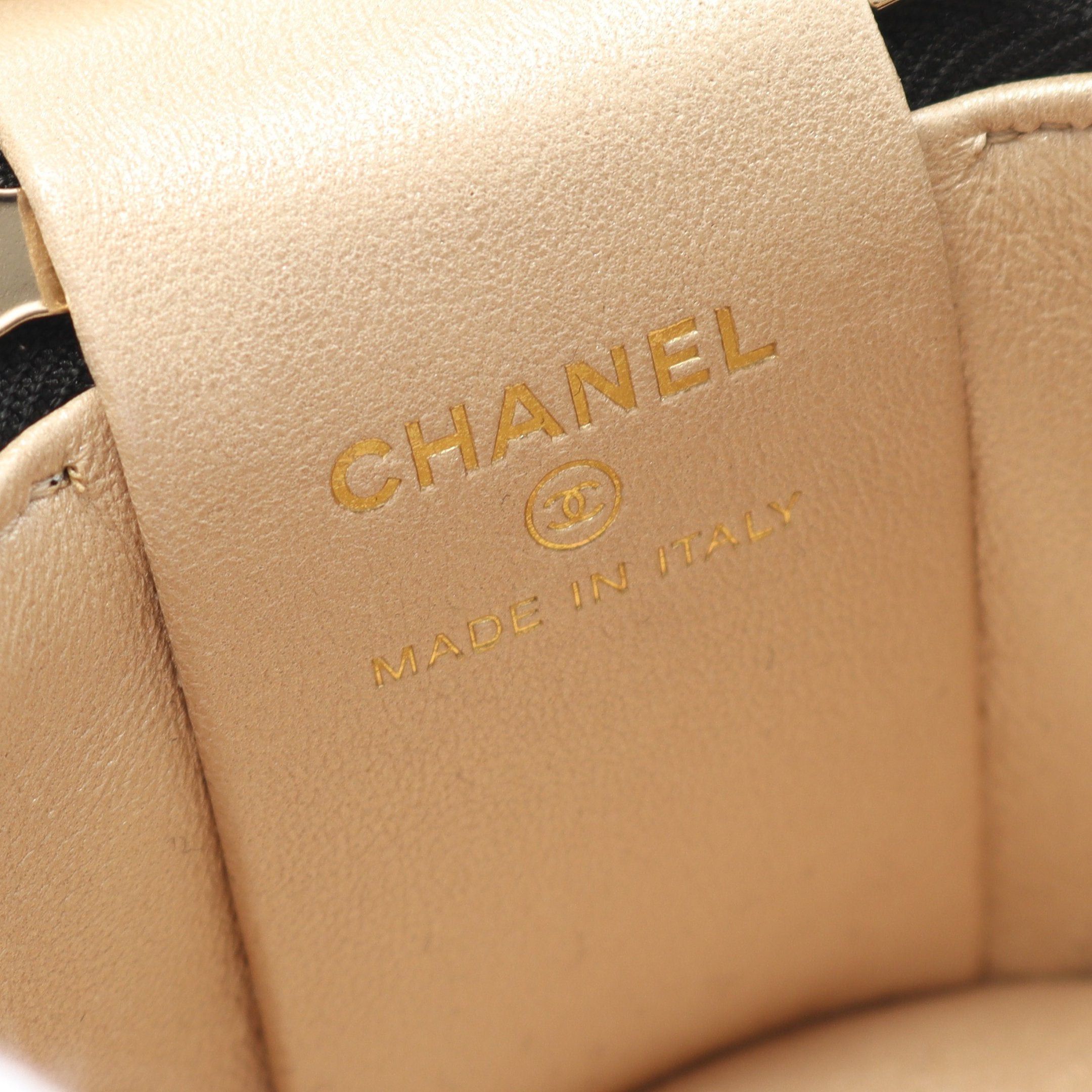 Chanel Chanel Matelasse Vanity Bag Lambskin Black Gold Hardware Size ONE SIZE - 4 Thumbnail