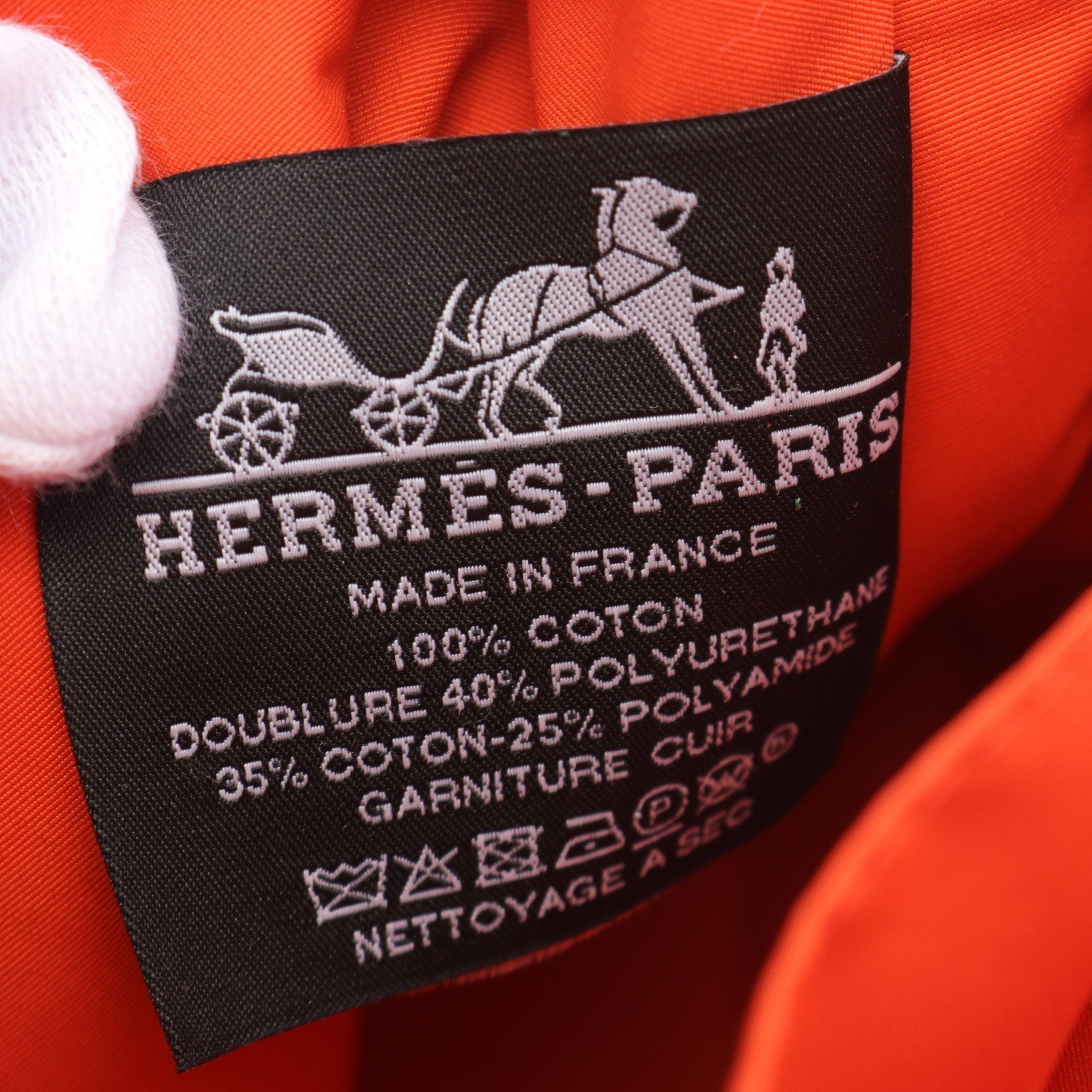 Hermes Hermes Bolide Pouch Mm Natural Canvas Leather Light Beige Brown Silver Hardware Size ONE SIZE - 4 Thumbnail
