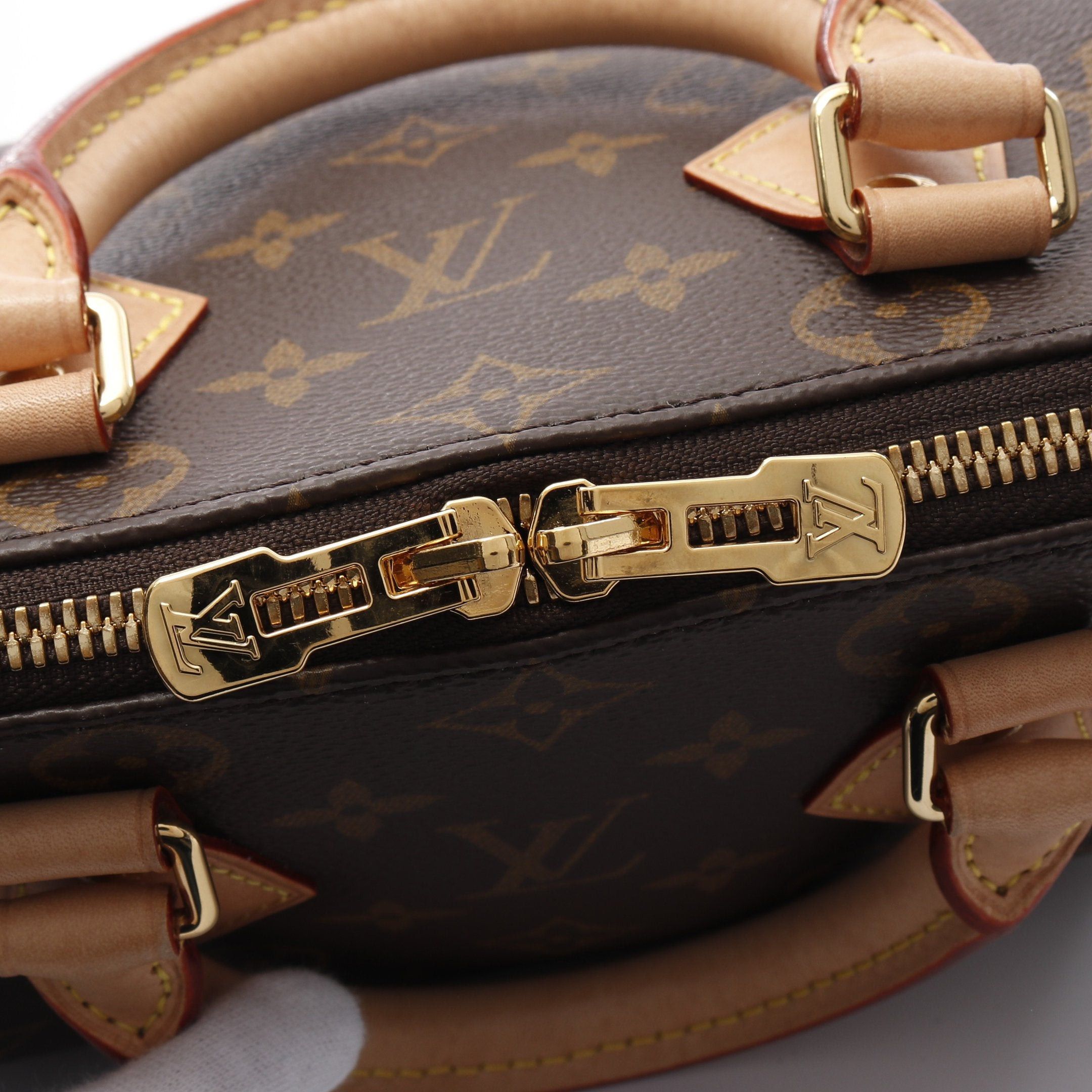 Louis Vuitton Louis Vuitton Speedy 20 Monogram Handbag Leather Brown Size ONE SIZE - 7 Thumbnail