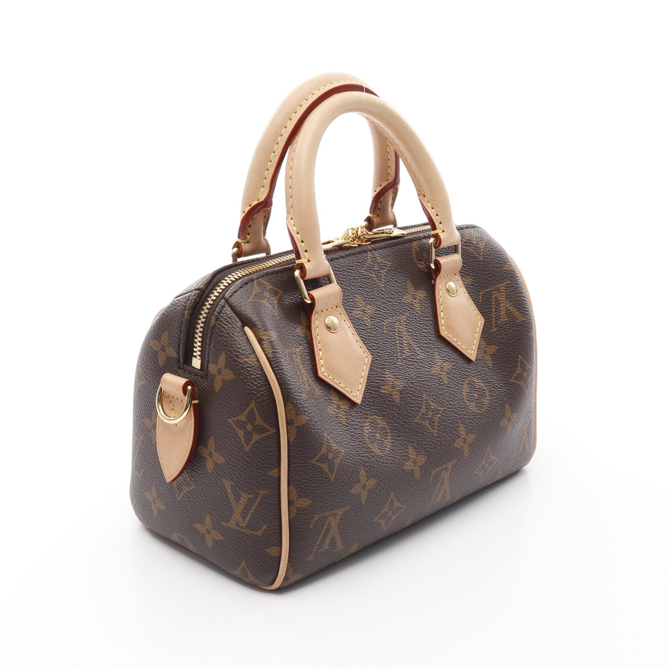 Louis Vuitton Louis Vuitton Speedy 20 Monogram Handbag Leather Brown Size ONE SIZE - 2 Thumbnail