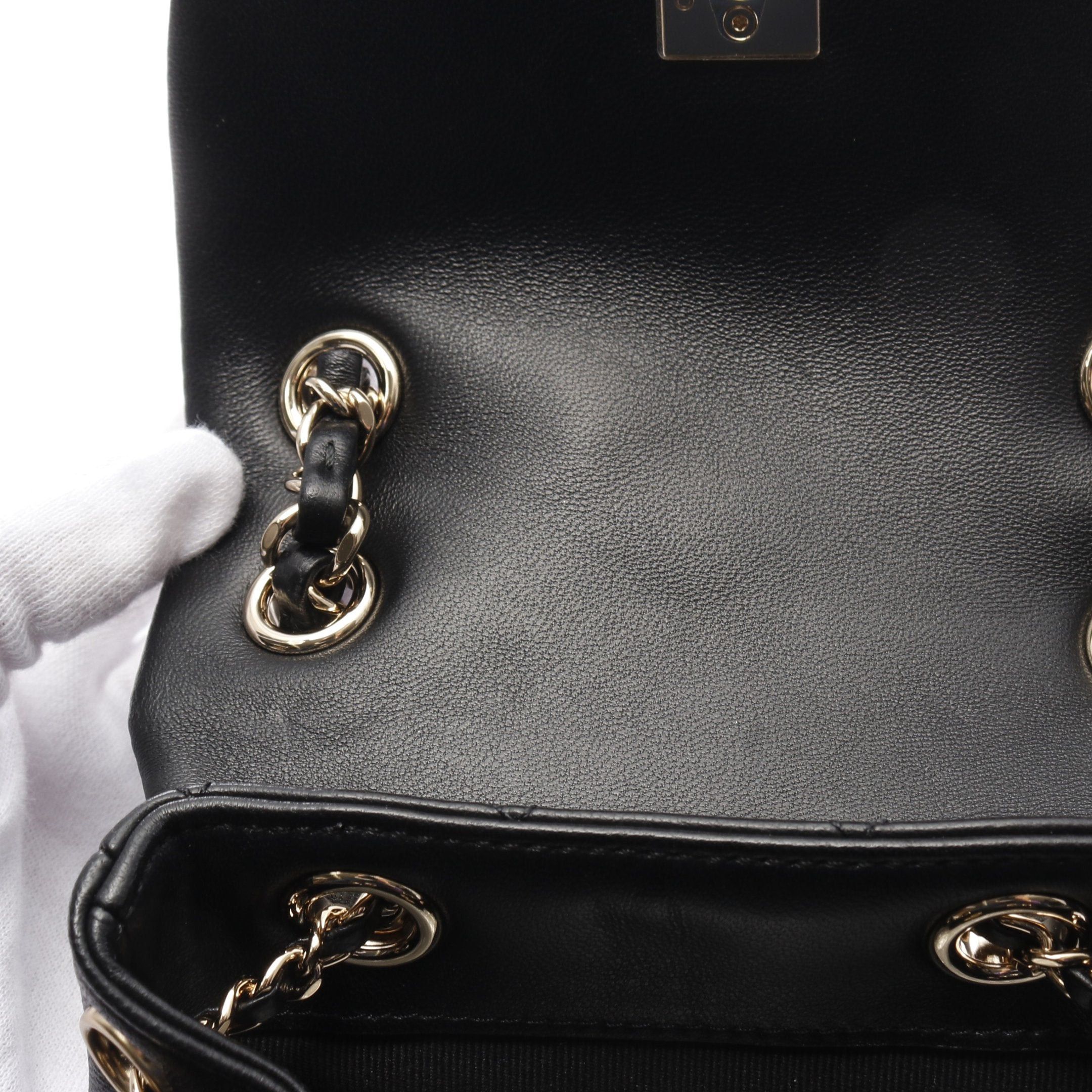 Chanel Chanel Matelasse Backpack Rucksack Lambskin Black Gold Hardware Size ONE SIZE - 6 Thumbnail