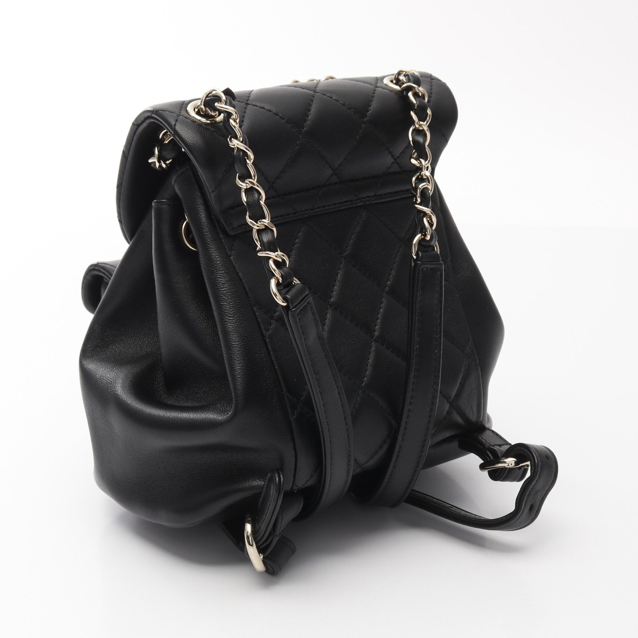 Chanel Chanel Matelasse Backpack Rucksack Lambskin Black Gold Hardware Size ONE SIZE - 2 Thumbnail