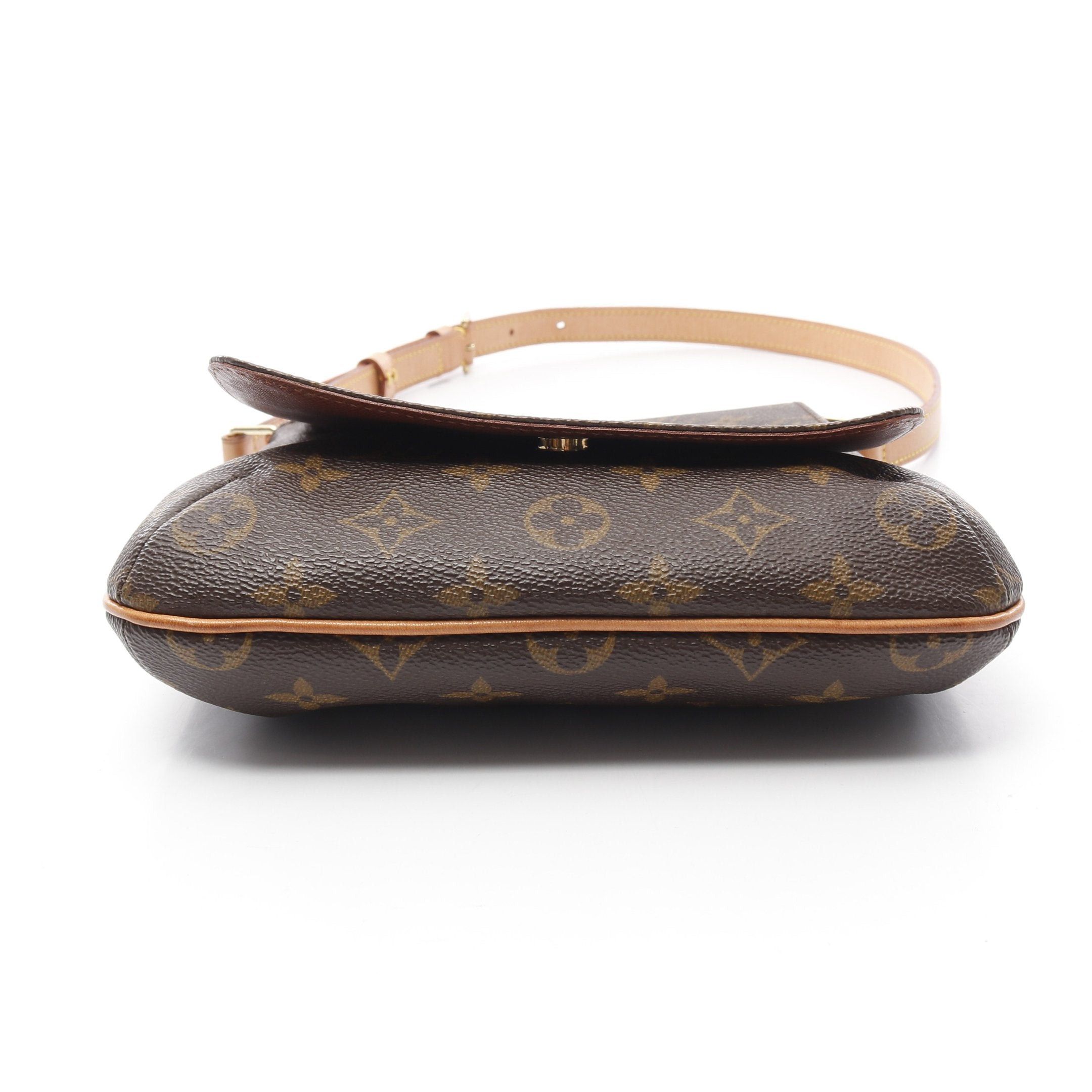 Louis Vuitton Louis Vuitton Musette Salsa Short Strap Monogram Shoulder Bag Leather Brown Size ONE SIZE - 7 Thumbnail