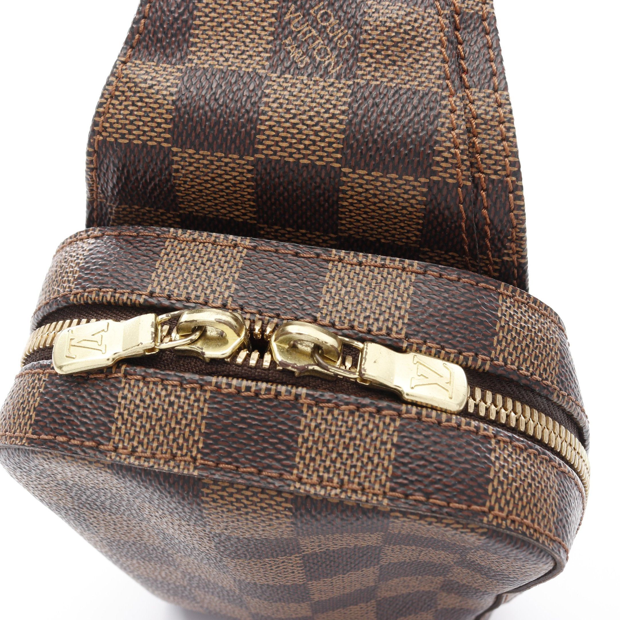 Louis Vuitton Louis Vuitton Geronimos Damier Ebene Body Bag Brown Size ONE SIZE - 6 Thumbnail