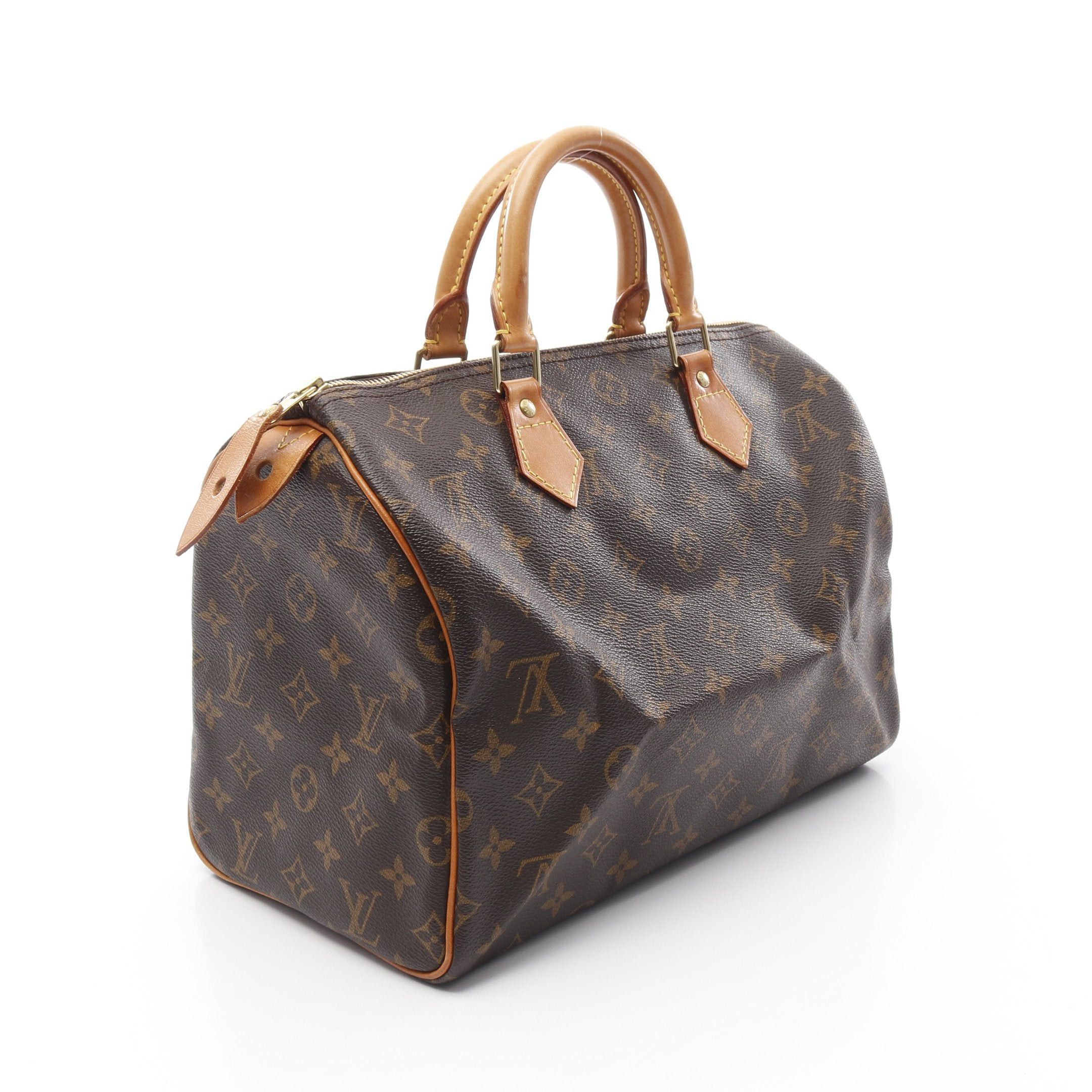 Louis Vuitton Louis Vuitton Speedy 30 Monogram Handbag Leather Brown Size ONE SIZE - 2 Thumbnail