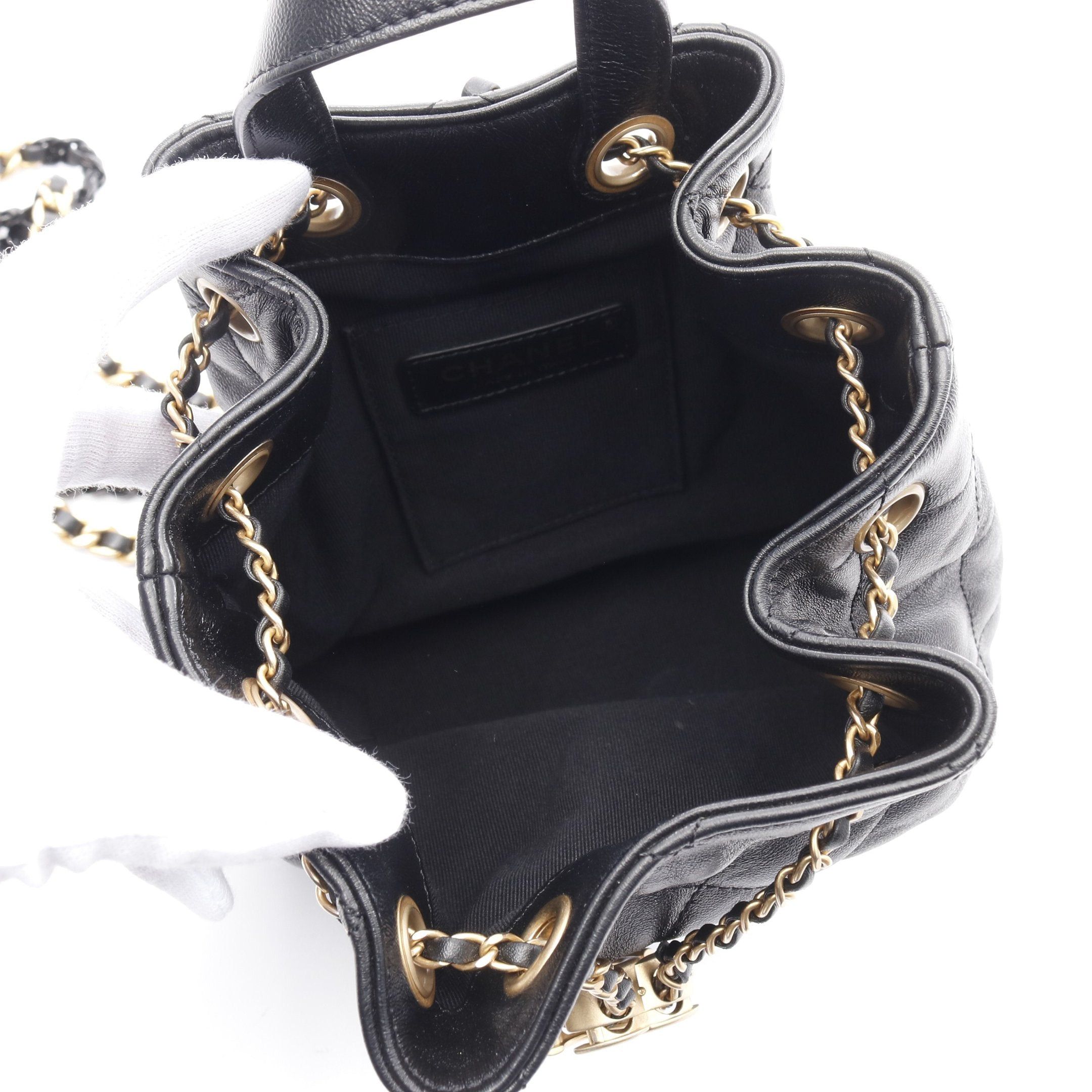 Chanel Chanel Matelasse Coco Mark Backpack Rucksack Lambskin Black Combination Metal Fittings Purse Size ONE SIZE - 3 Thumbnail