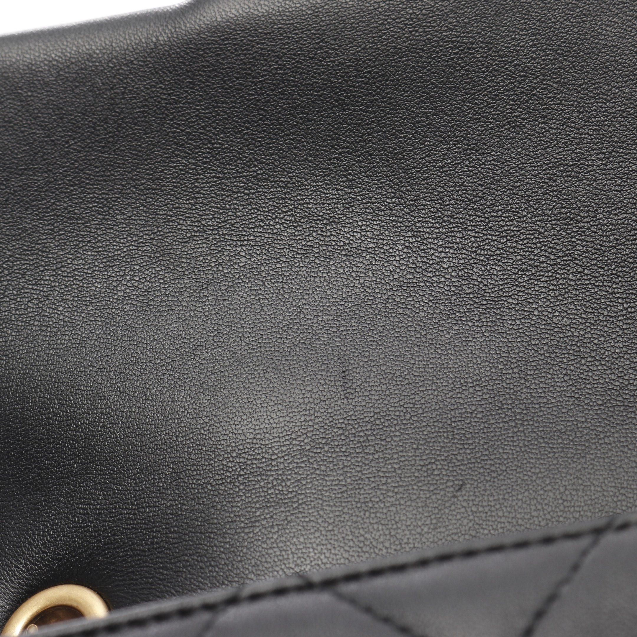 Chanel Chanel Handbag Chain Shoulder Bag Lambskin Black Gold Hardware Size ONE SIZE - 8 Thumbnail