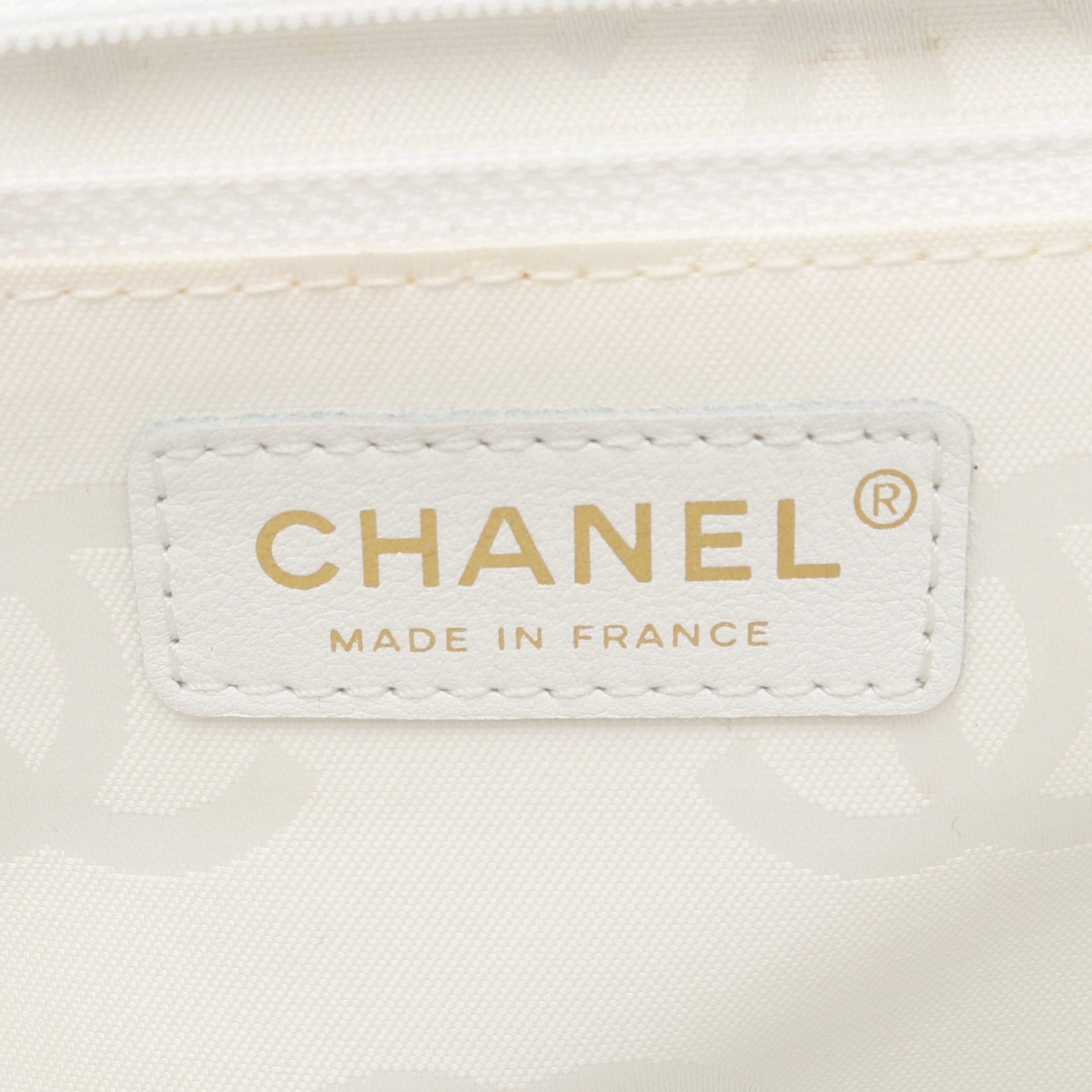 Chanel Chanel Wild Stitch Top Handle Handbag Lambskin White Gold Hardware Size ONE SIZE - 5 Thumbnail