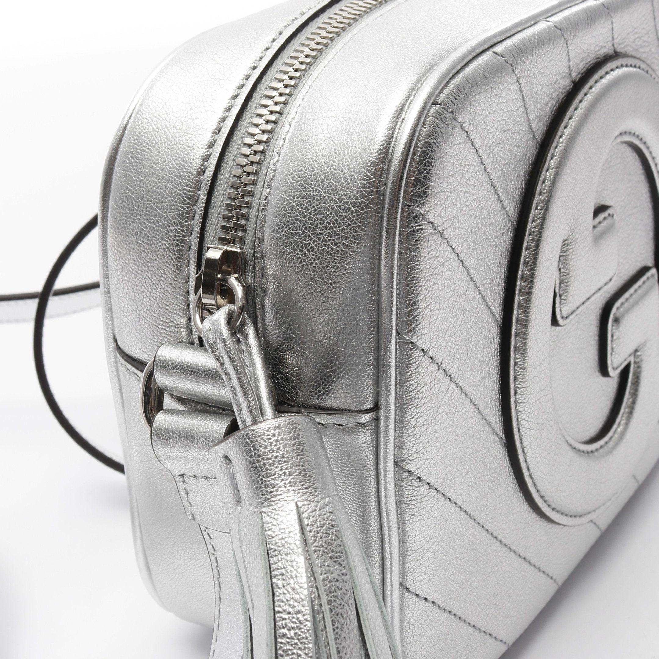 Gucci Gucci Gucci Blondie Shoulder Bag Leather Silver Size ONE SIZE - 7 Thumbnail