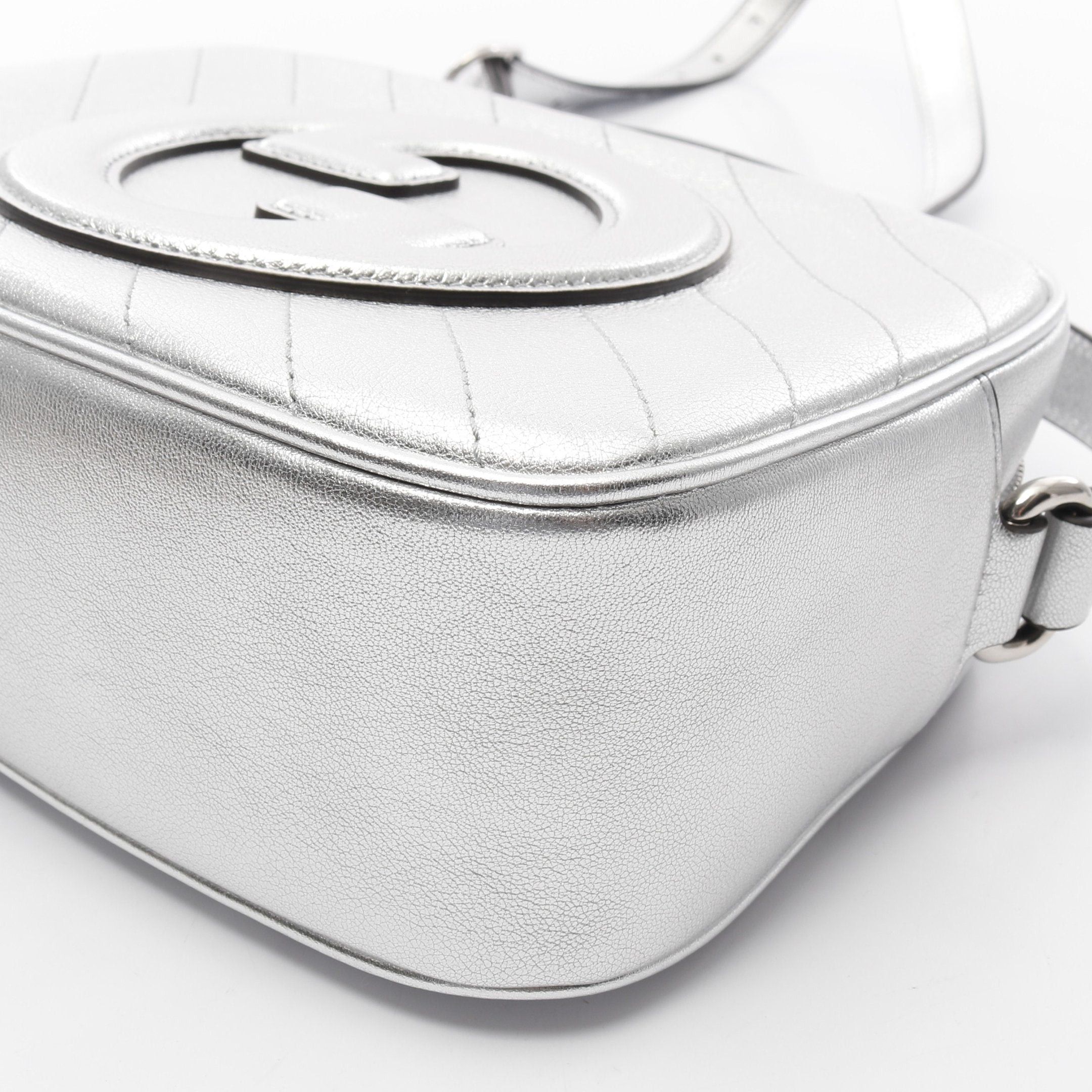 Gucci Gucci Gucci Blondie Shoulder Bag Leather Silver Size ONE SIZE - 5 Thumbnail