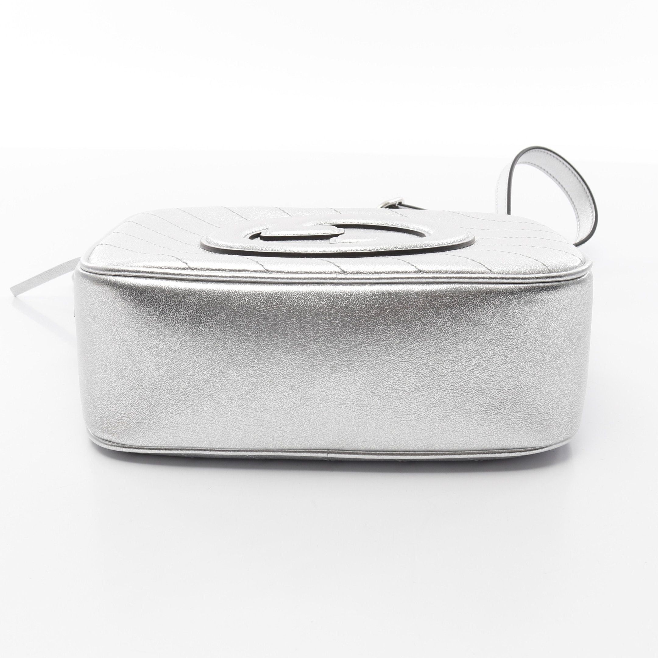 Gucci Gucci Gucci Blondie Shoulder Bag Leather Silver Size ONE SIZE - 8 Thumbnail