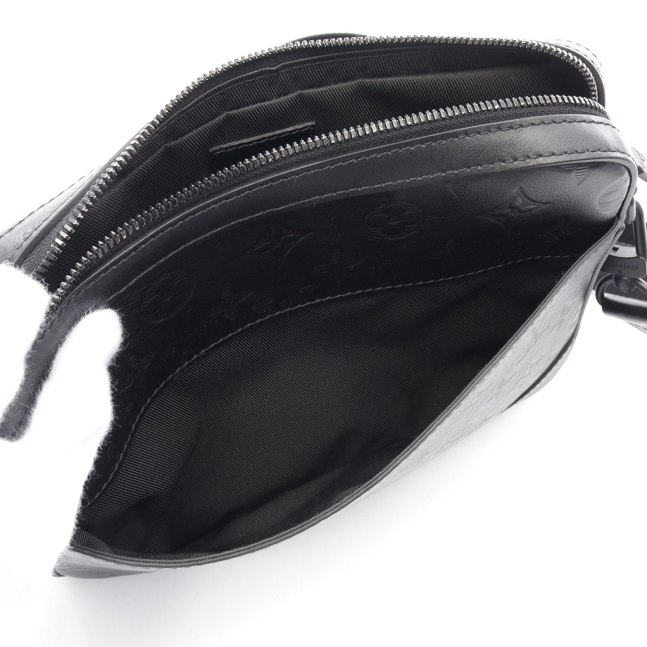 Louis Vuitton Louis Vuitton Duo Messenger Monogram Shadow Noir Shoulder Bag Leather Black Size ONE SIZE - 4 Thumbnail