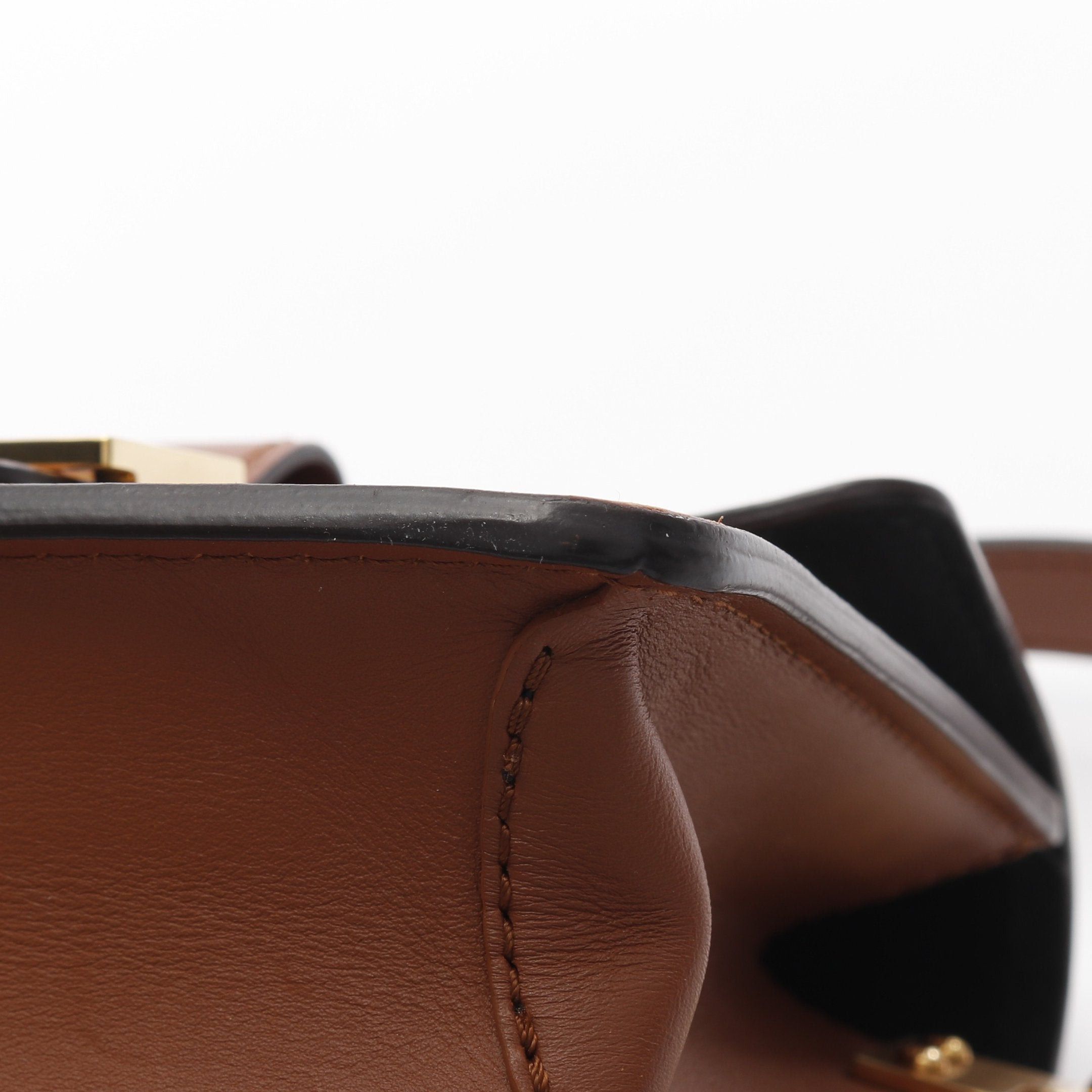 Louis Vuitton Louis Vuitton Dauphine Mini Monogram Reverse Shoulder Bag Leather Brown Beige Size ONE SIZE - 8 Thumbnail