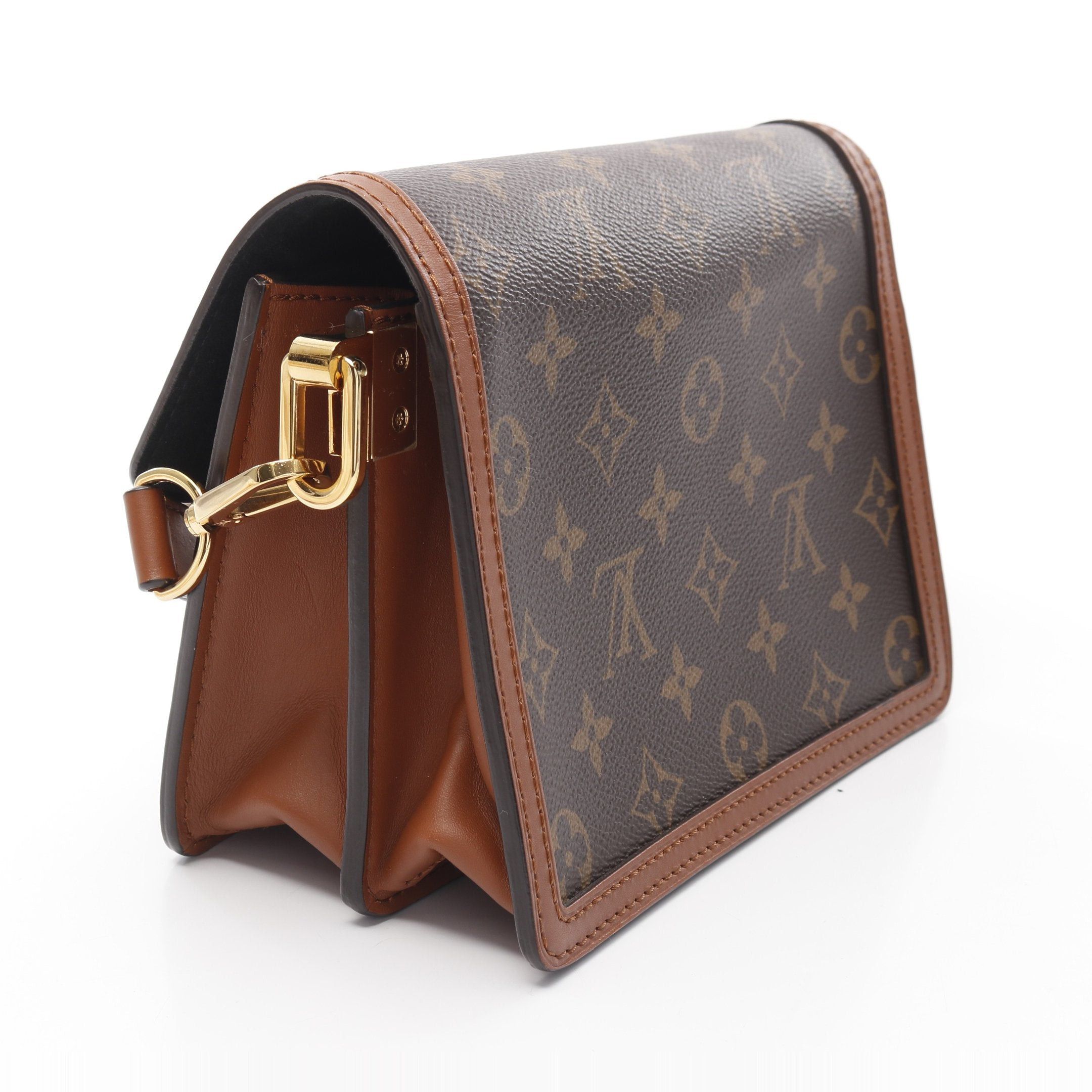 Louis Vuitton Louis Vuitton Dauphine Mini Monogram Reverse Shoulder Bag Leather Brown Beige Size ONE SIZE - 2 Thumbnail