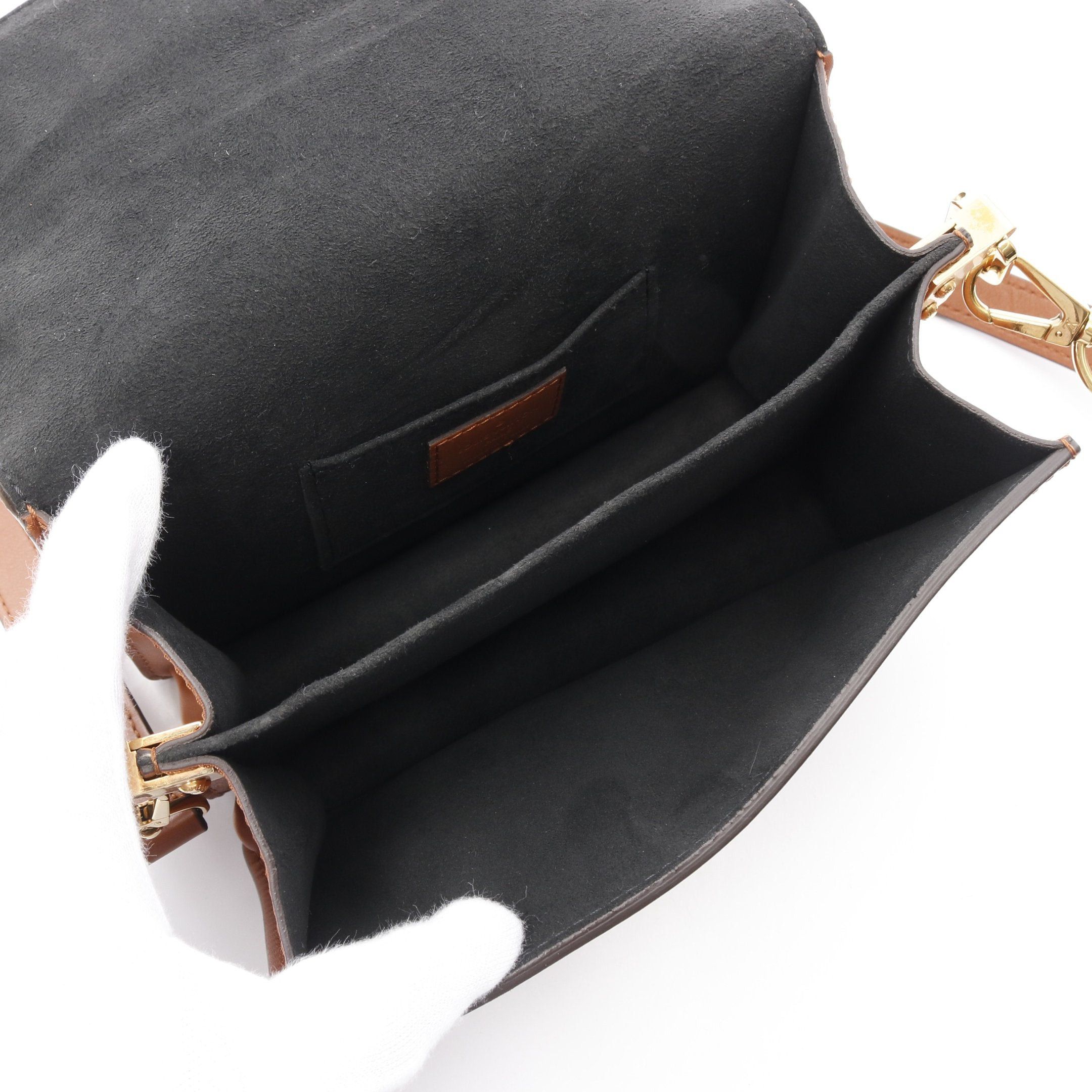 Louis Vuitton Louis Vuitton Dauphine Mini Monogram Reverse Shoulder Bag Leather Brown Beige Size ONE SIZE - 3 Thumbnail