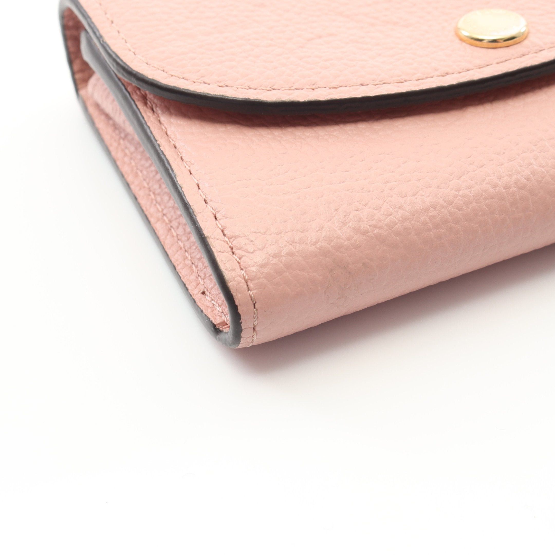 Louis Vuitton Louis Vuitton Porte-Monnaie Rosary Monogram Amplant Rose Poodle Bi-Fold Wallet Leather Pink Size ONE SIZE - 8 Thumbnail