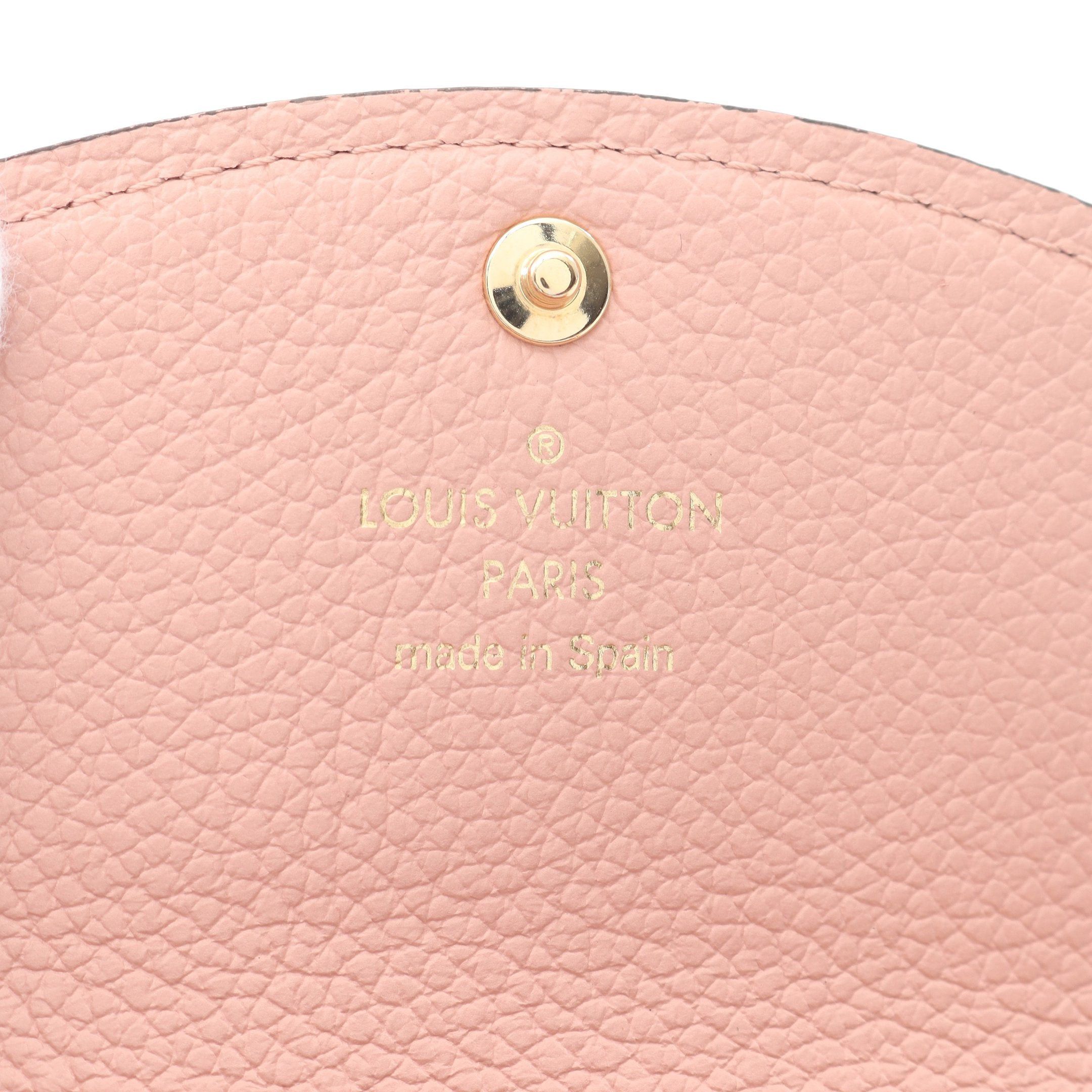 Louis Vuitton Louis Vuitton Porte-Monnaie Rosary Monogram Amplant Rose Poodle Bi-Fold Wallet Leather Pink Size ONE SIZE - 4 Thumbnail