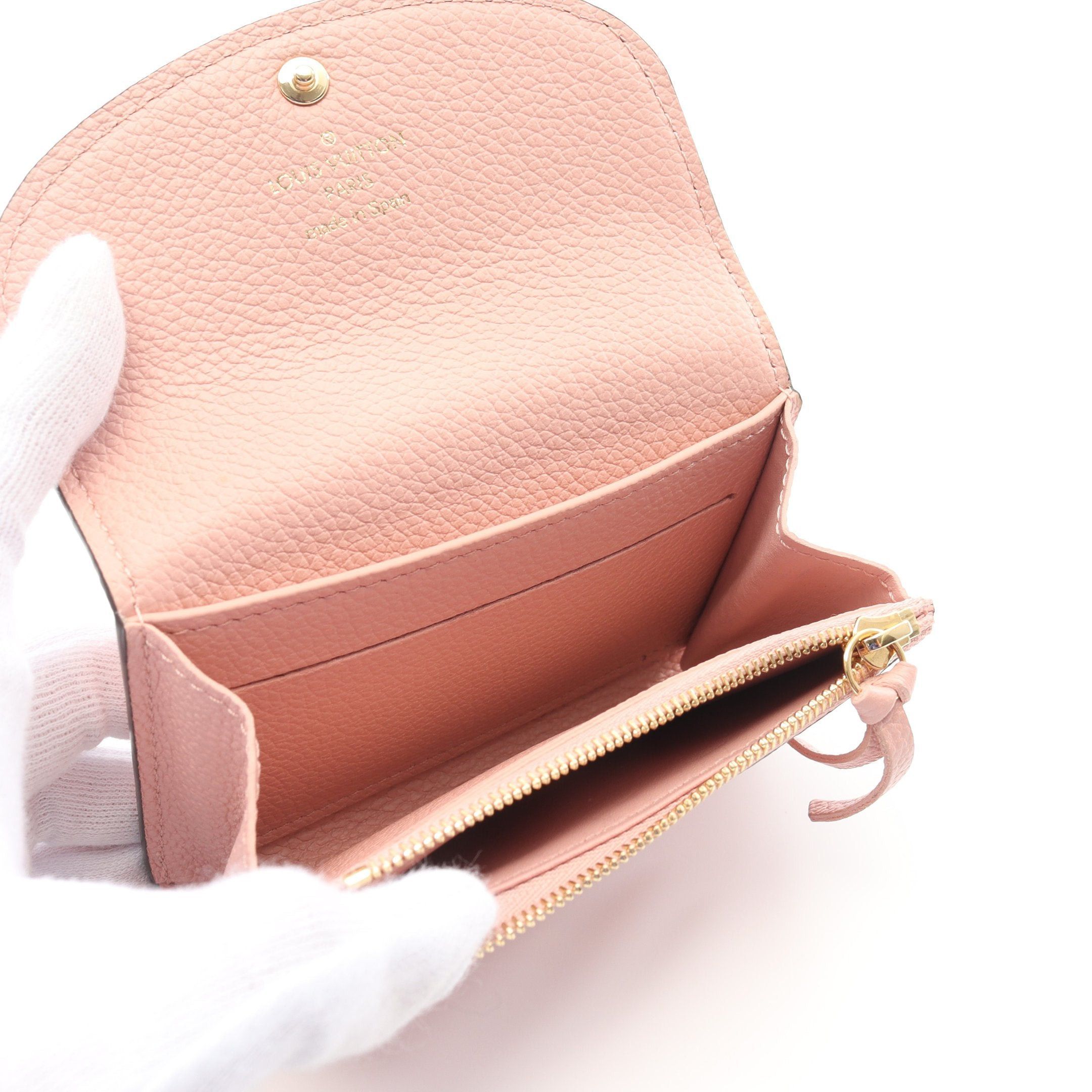 Louis Vuitton Louis Vuitton Porte-Monnaie Rosary Monogram Amplant Rose Poodle Bi-Fold Wallet Leather Pink Size ONE SIZE - 3 Thumbnail
