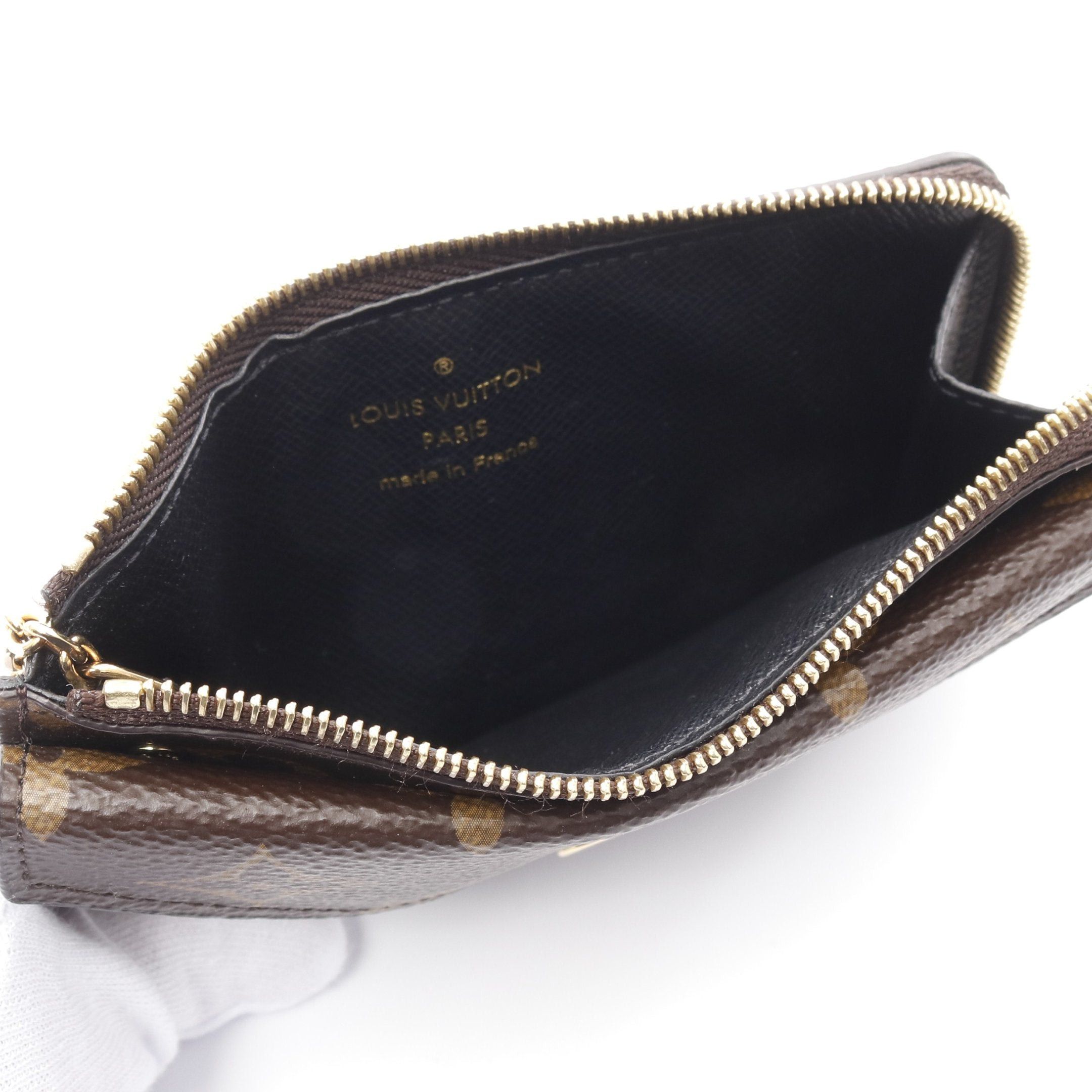 Louis Vuitton Louis Vuitton Porto Cult Recto Verso Monogram Noir Coin Purse Brown With Key Ring Size ONE SIZE - 3 Thumbnail