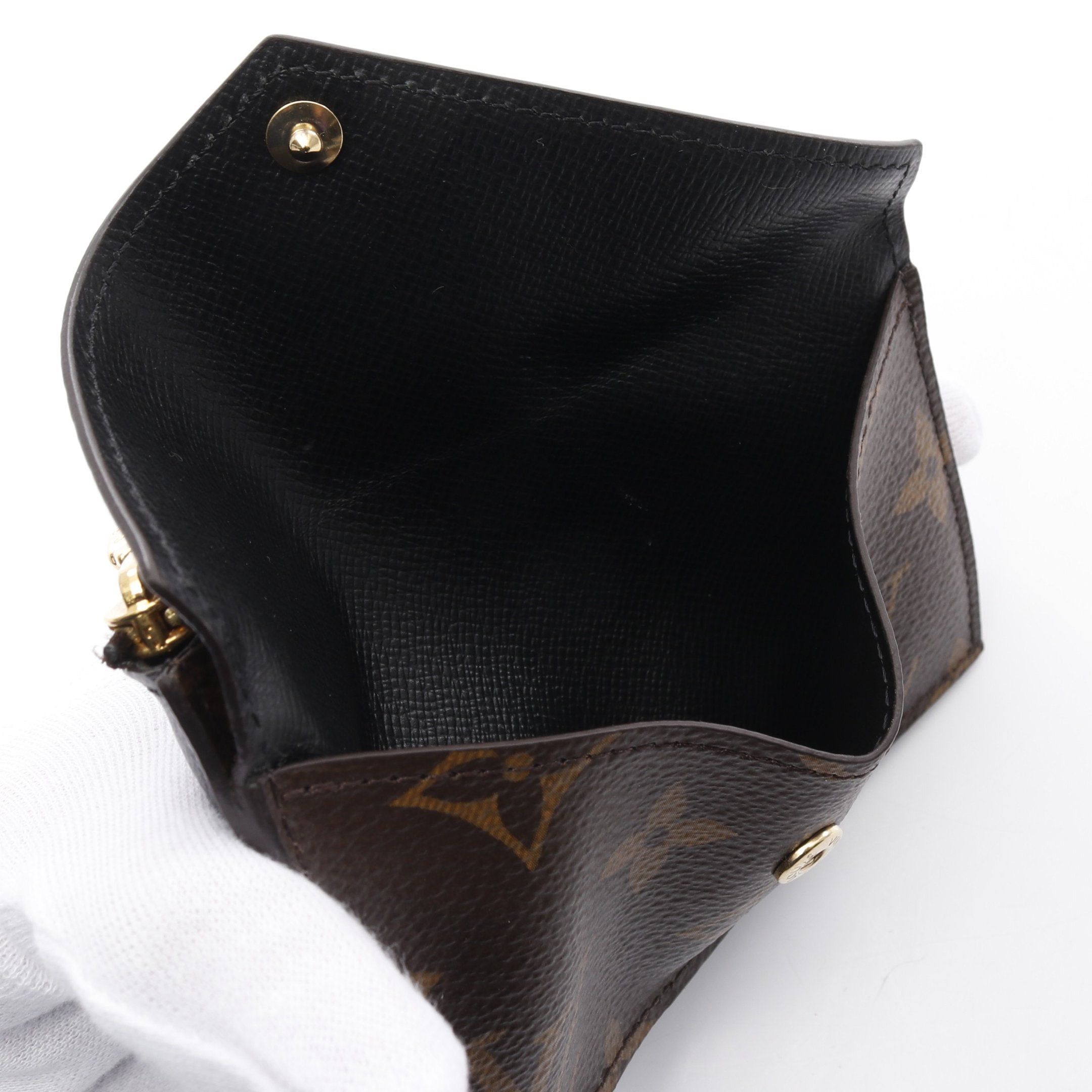 Louis Vuitton Louis Vuitton Porto Cult Recto Verso Monogram Noir Coin Purse Brown With Key Ring Size ONE SIZE - 5 Thumbnail