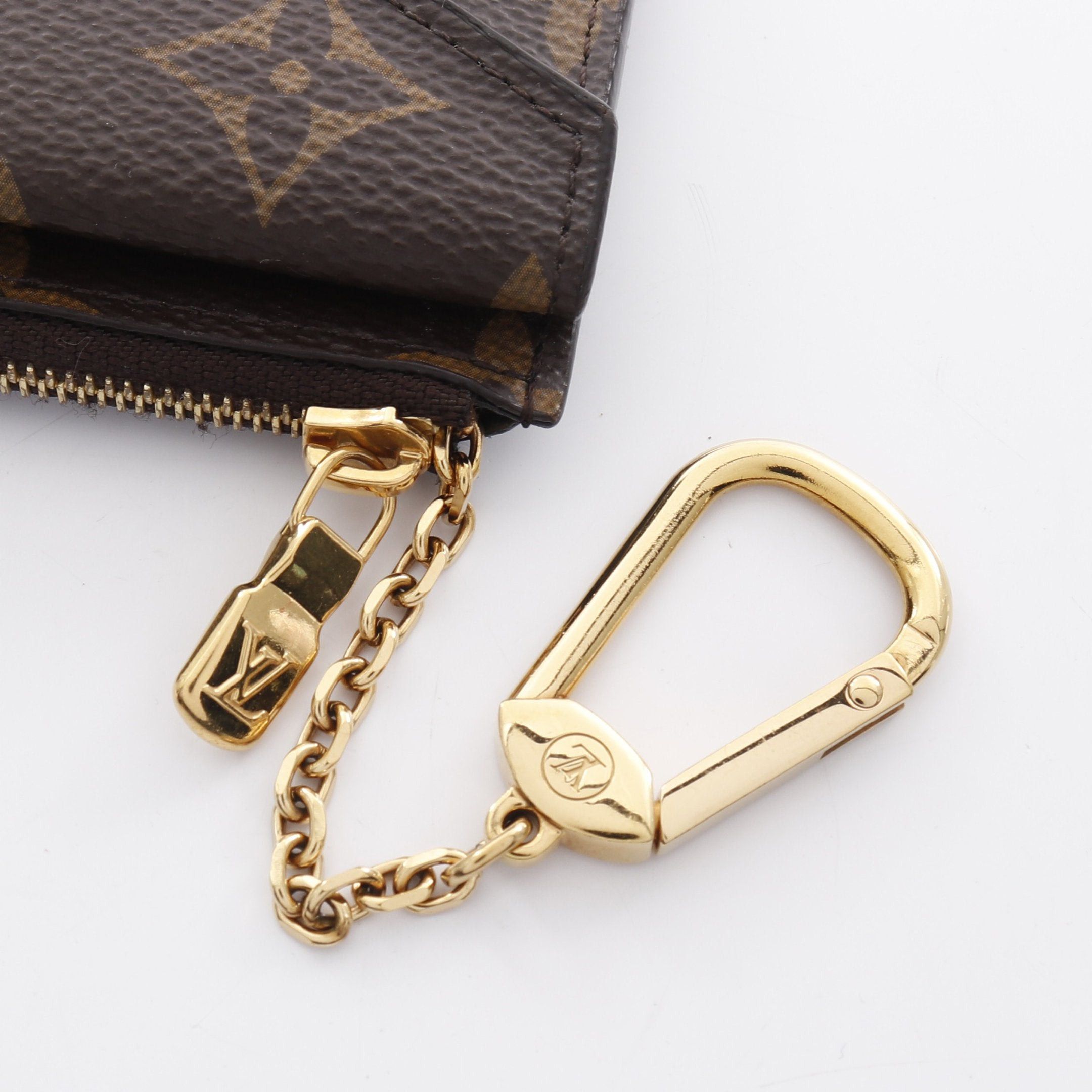 Louis Vuitton Louis Vuitton Porto Cult Recto Verso Monogram Noir Coin Purse Brown With Key Ring Size ONE SIZE - 8 Thumbnail