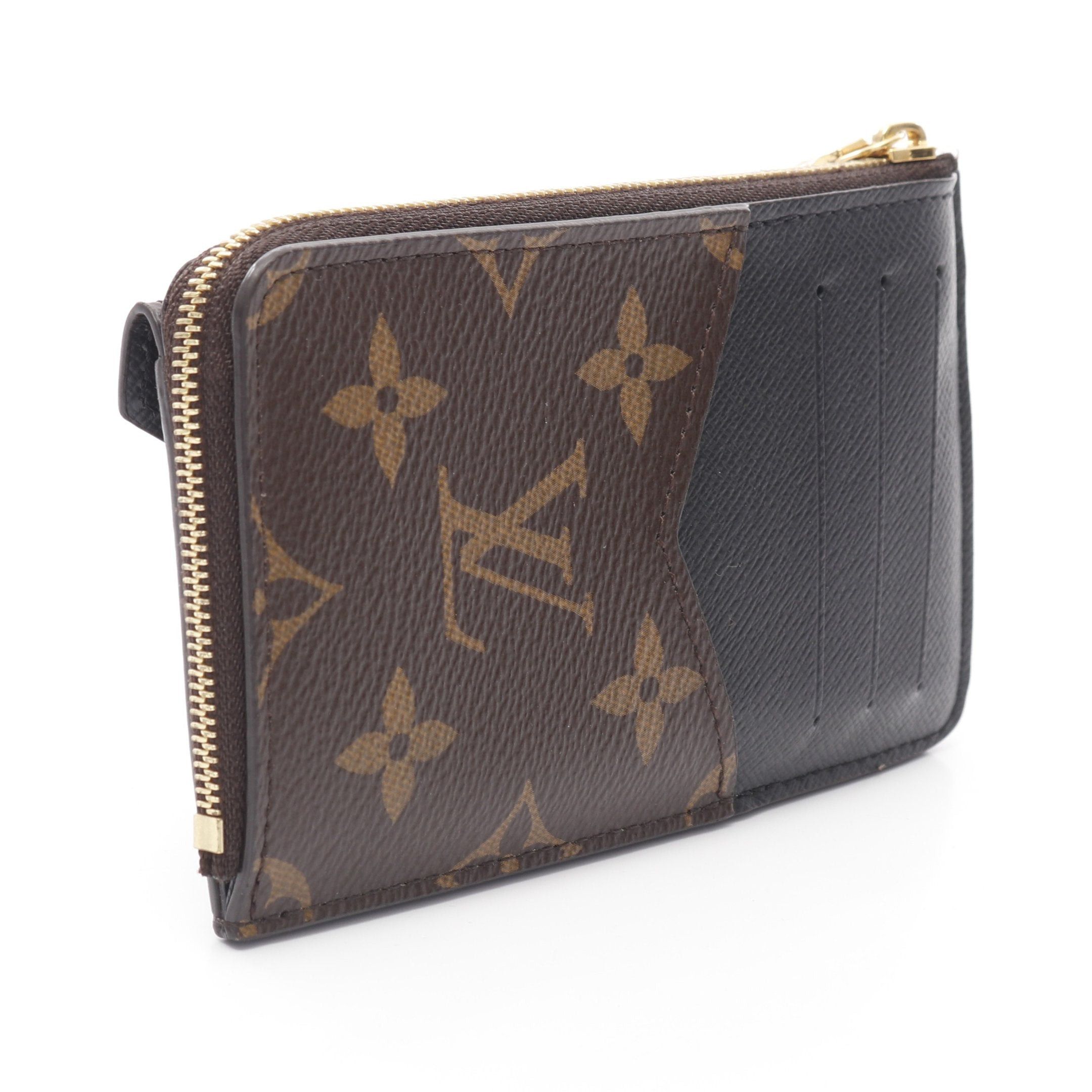 Louis Vuitton Louis Vuitton Porto Cult Recto Verso Monogram Noir Coin Purse Brown With Key Ring Size ONE SIZE - 2 Thumbnail