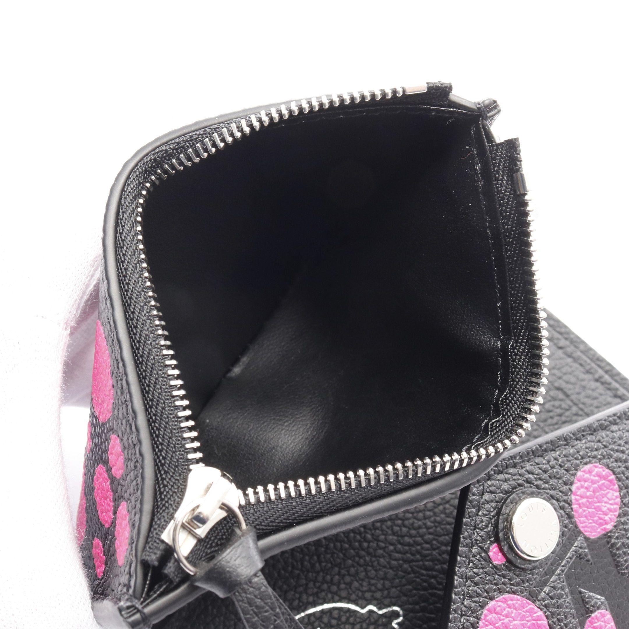 Louis Vuitton Louis Vuitton Louis Vuitton * Yayoi Kusama Portefeuil Victorine Bi-Fold Wallet Leather Black Pink Purple Size ONE SIZE - 5 Thumbnail
