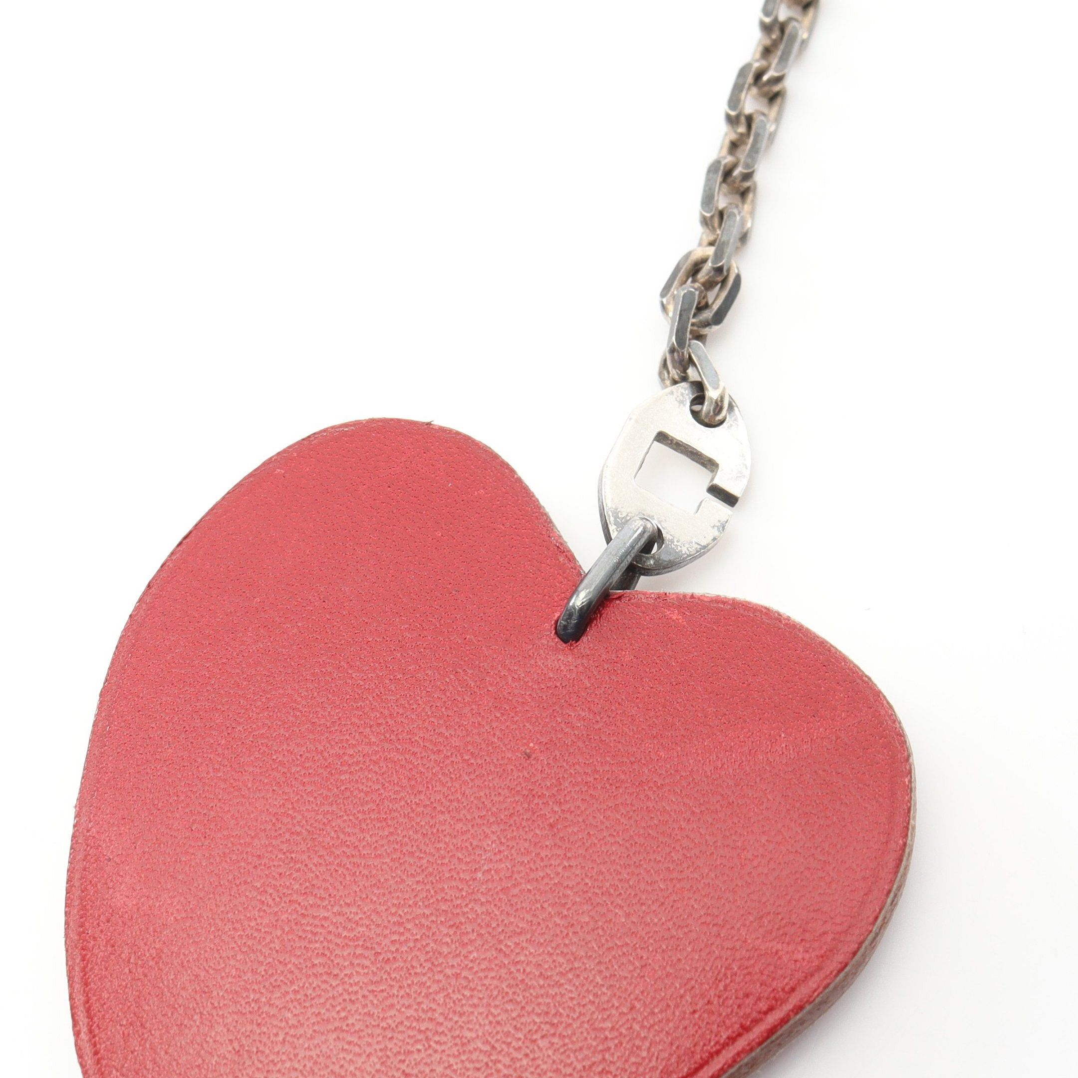 Hermes Hermes Apple Bag Charm Key Ring Leather Sv925 Red Size ONE SIZE - 5 Thumbnail