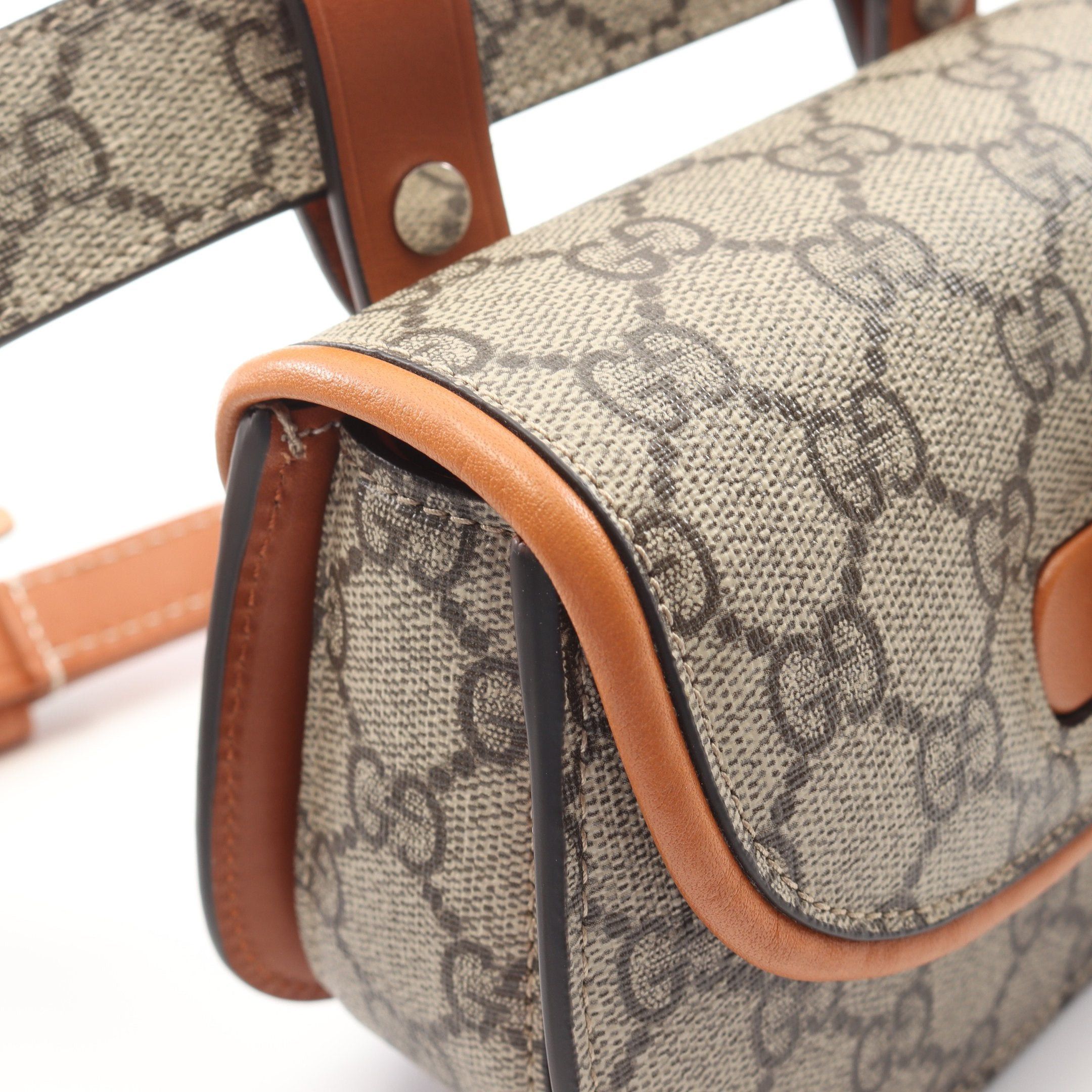 Gucci Gucci Bamboo 1947 Mini Belt Bag Body Waist Leather Beige Light Brown Size ONE SIZE - 7 Thumbnail