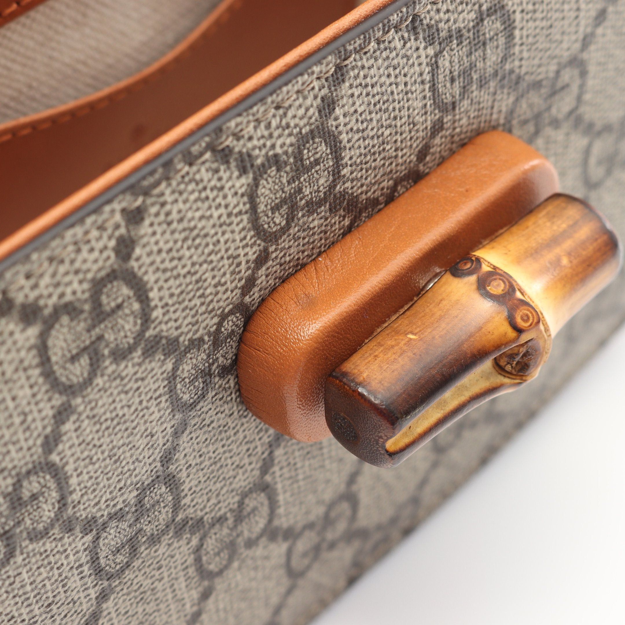 Gucci Gucci Bamboo 1947 Mini Belt Bag Body Waist Leather Beige Light Brown Size ONE SIZE - 5 Thumbnail