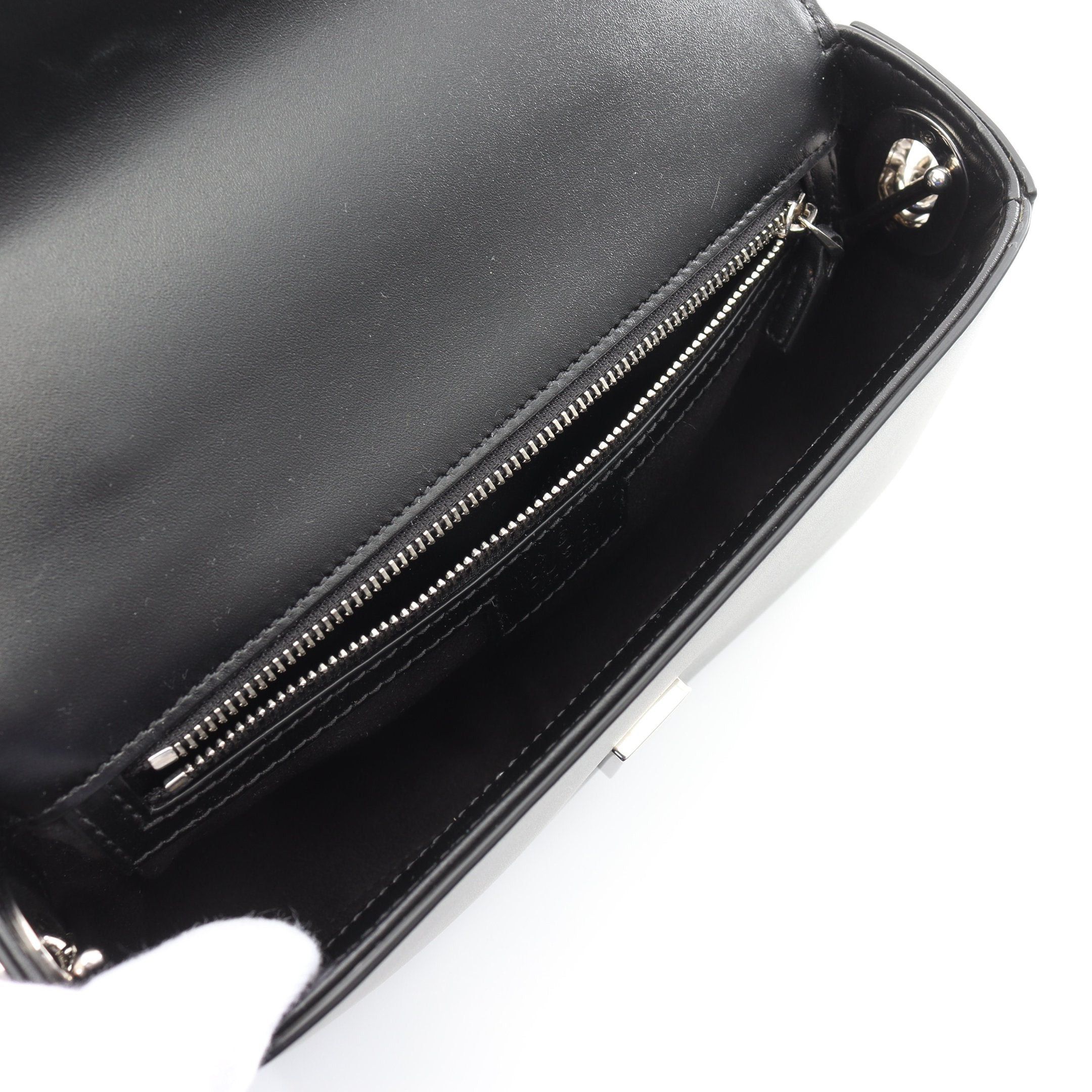 Gucci Gucci Double G Shoulder Bag Leather Black Size ONE SIZE - 3 Thumbnail