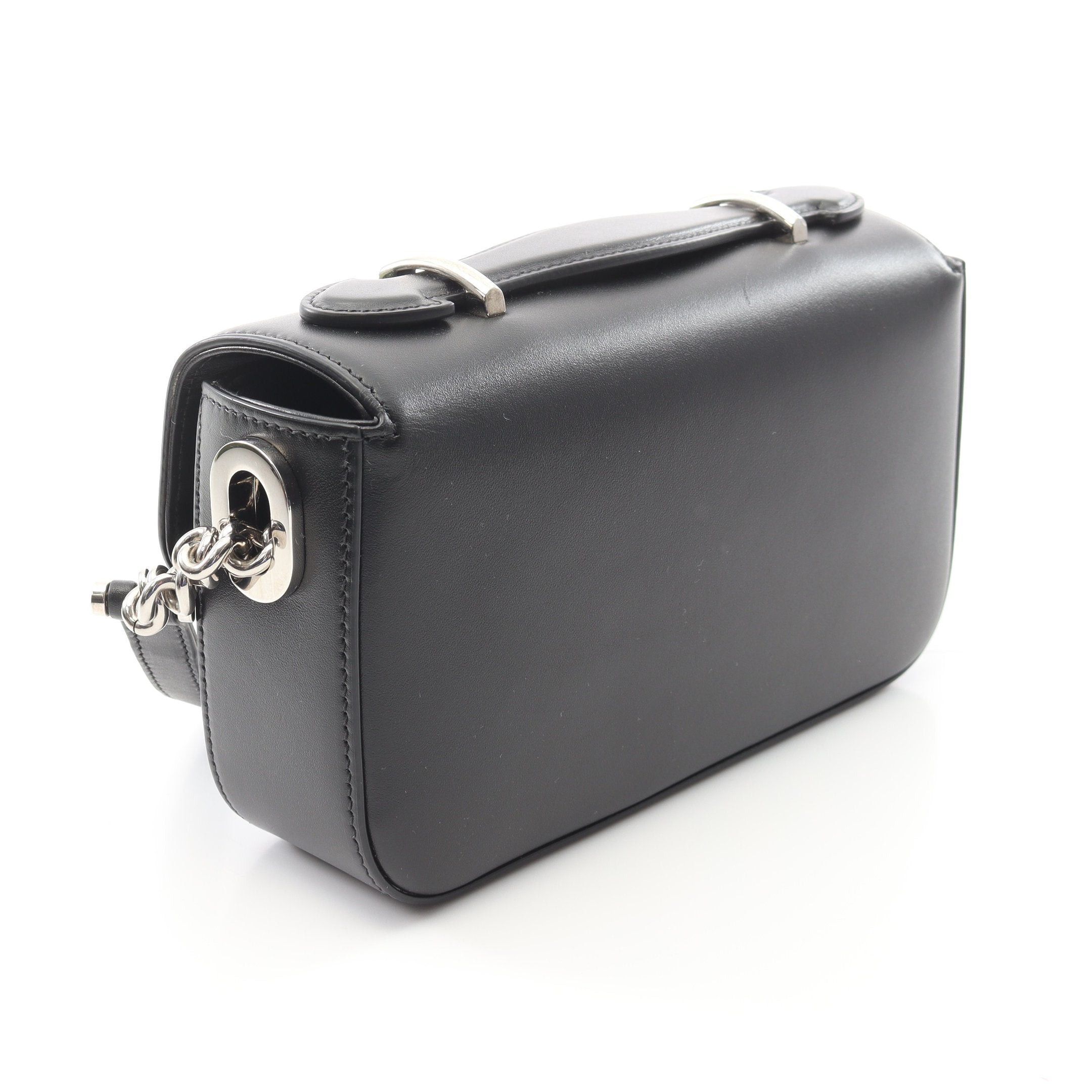 Gucci Gucci Double G Shoulder Bag Leather Black Size ONE SIZE - 2 Thumbnail