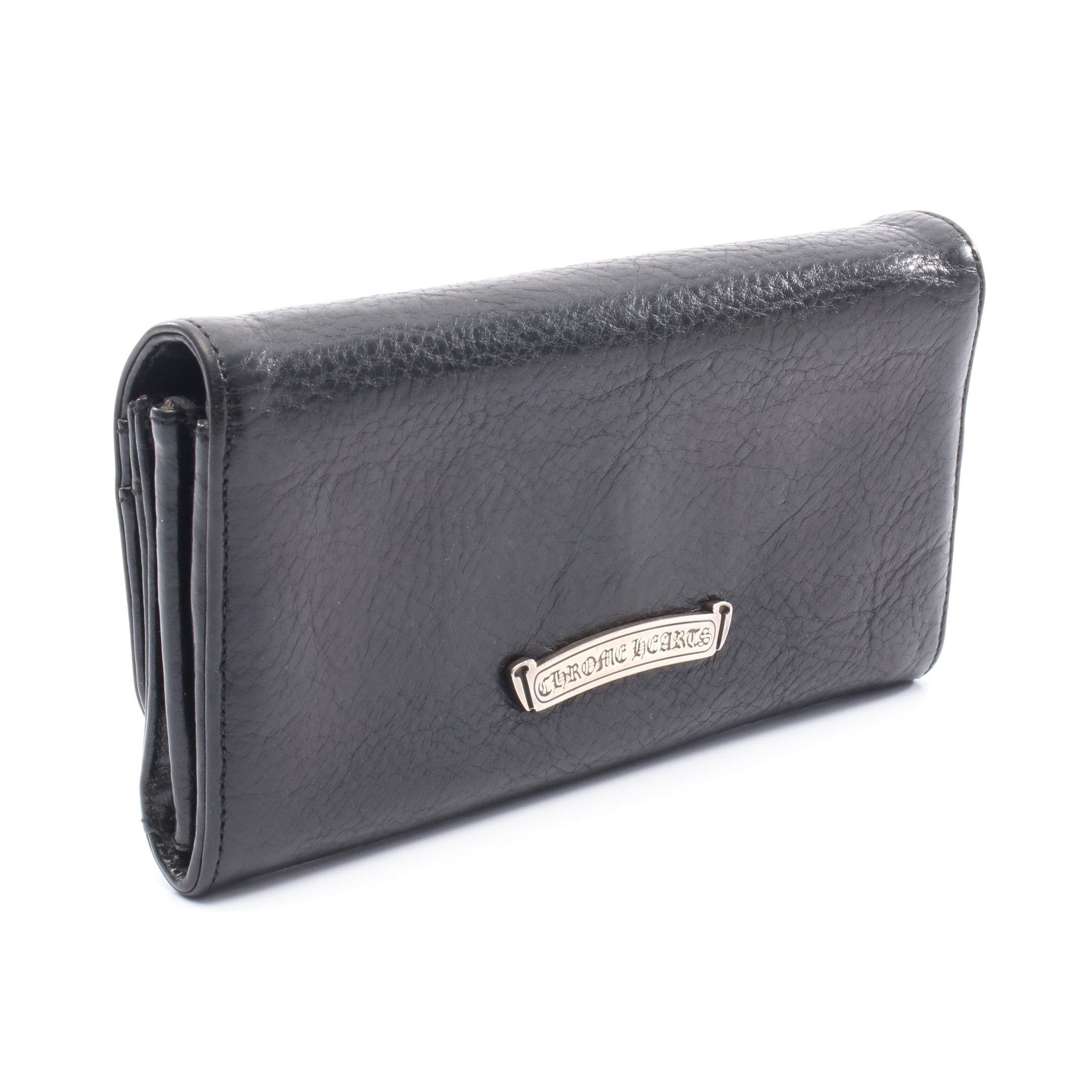 Chrome Hearts Chrome Hearts Judy Bi-Fold Long Wallet Leather Black Size ONE SIZE - 2 Thumbnail